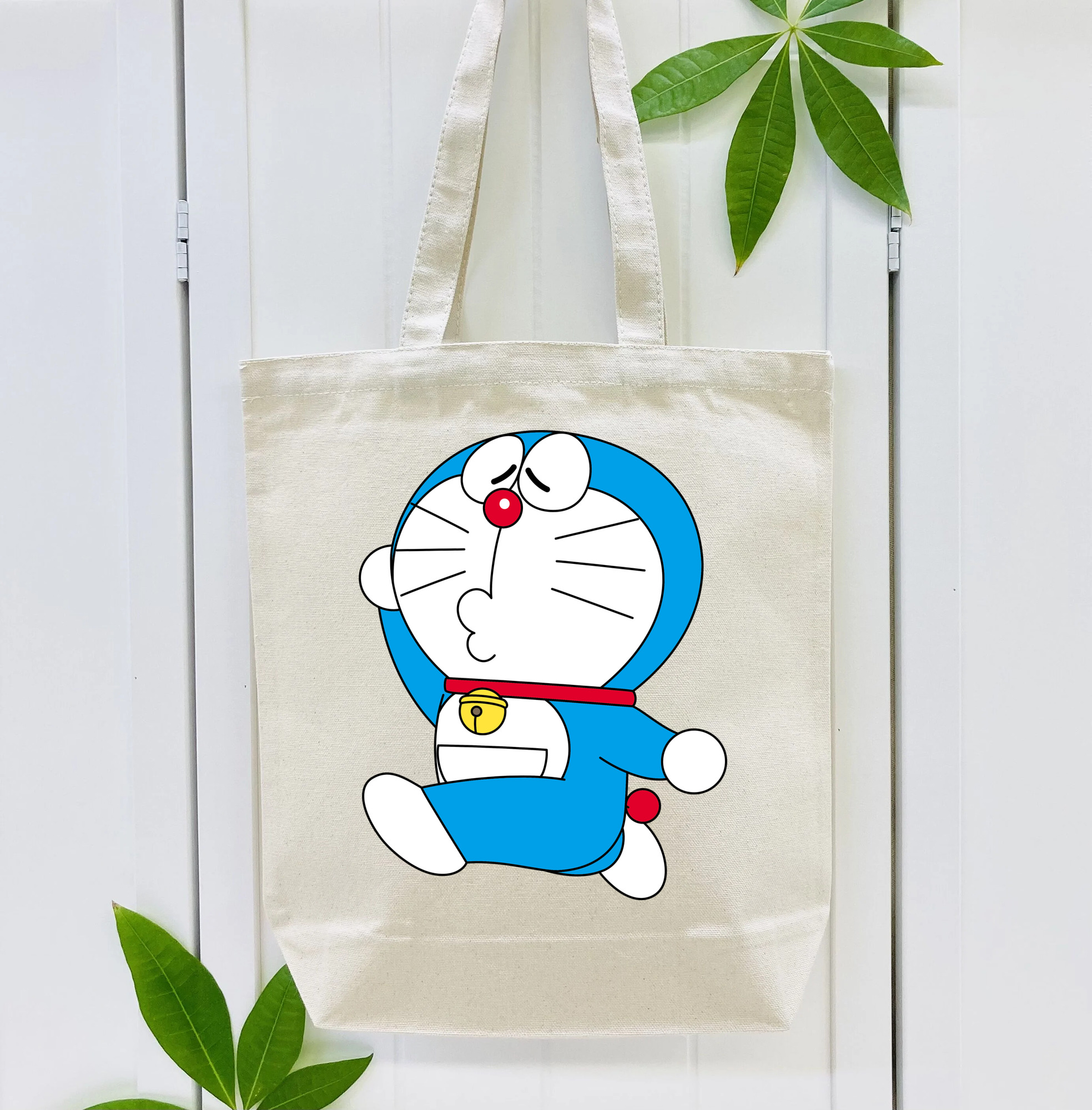ドラえもん Doraemon 縦型キャンバス生地手提げバッグ　トートバッグ