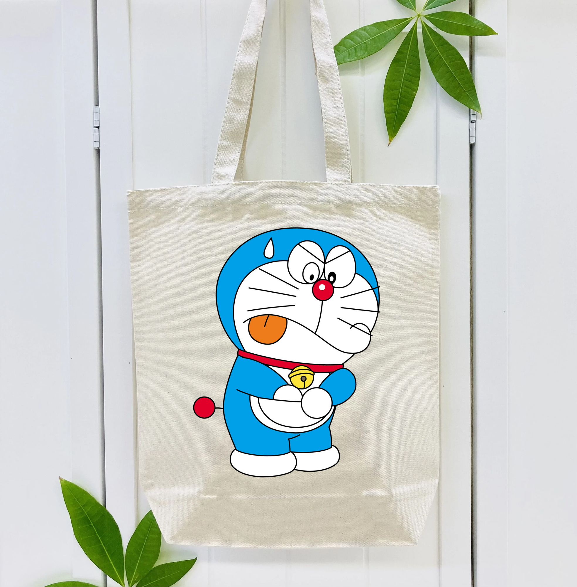 ドラえもん Doraemon 縦型キャンバス生地手提げバッグ　トートバッグ