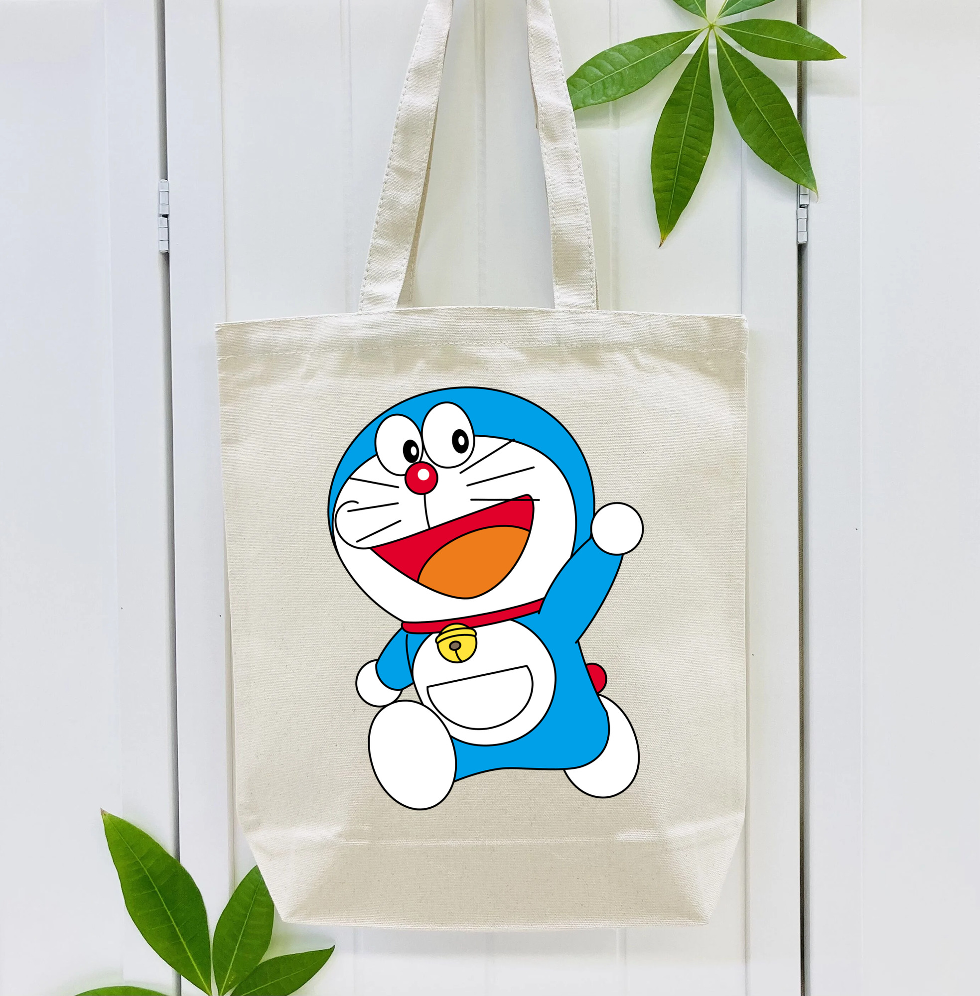 ドラえもん Doraemon 縦型キャンバス生地手提げバッグ　トートバッグ