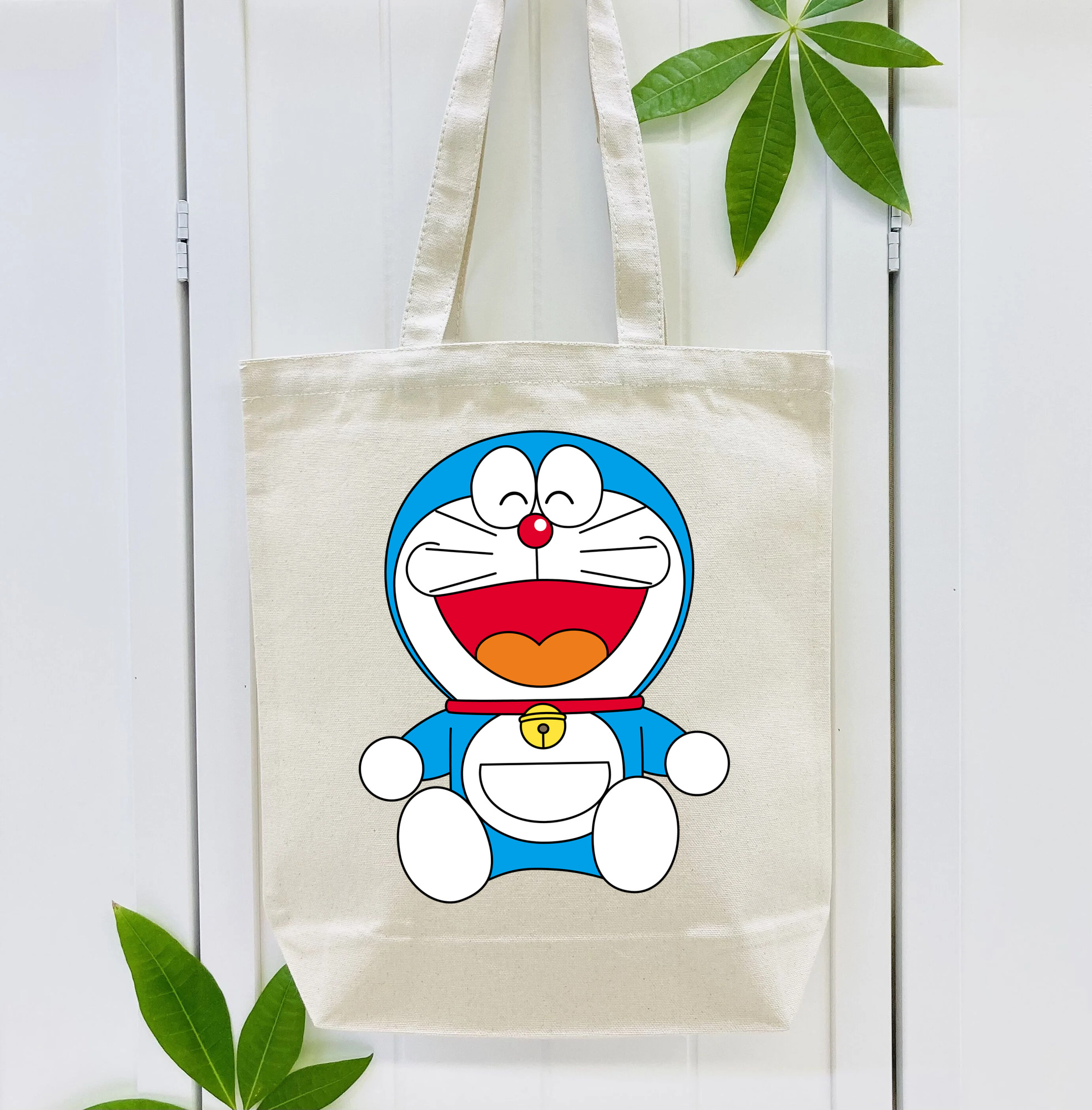 ドラえもん Doraemon 縦型キャンバス生地手提げバッグ　トートバッグ