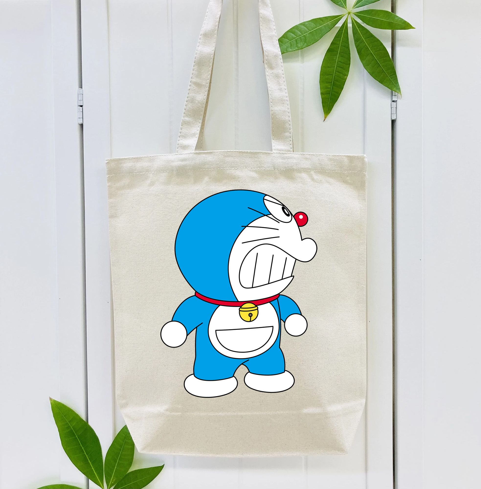 ドラえもん Doraemon 縦型キャンバス生地手提げバッグ　トートバッグ