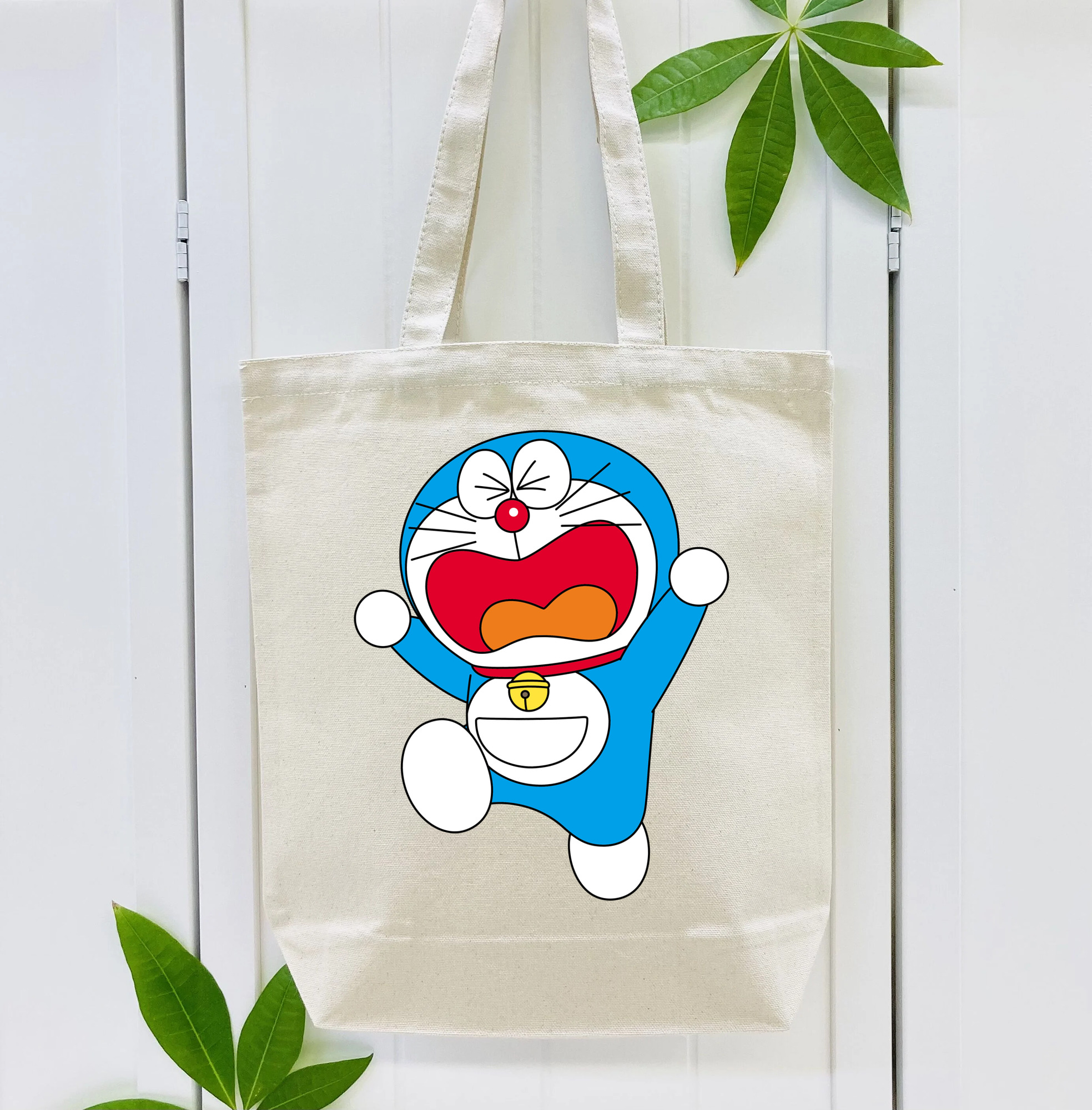 ドラえもん Doraemon 縦型キャンバス生地手提げバッグ　トートバッグ