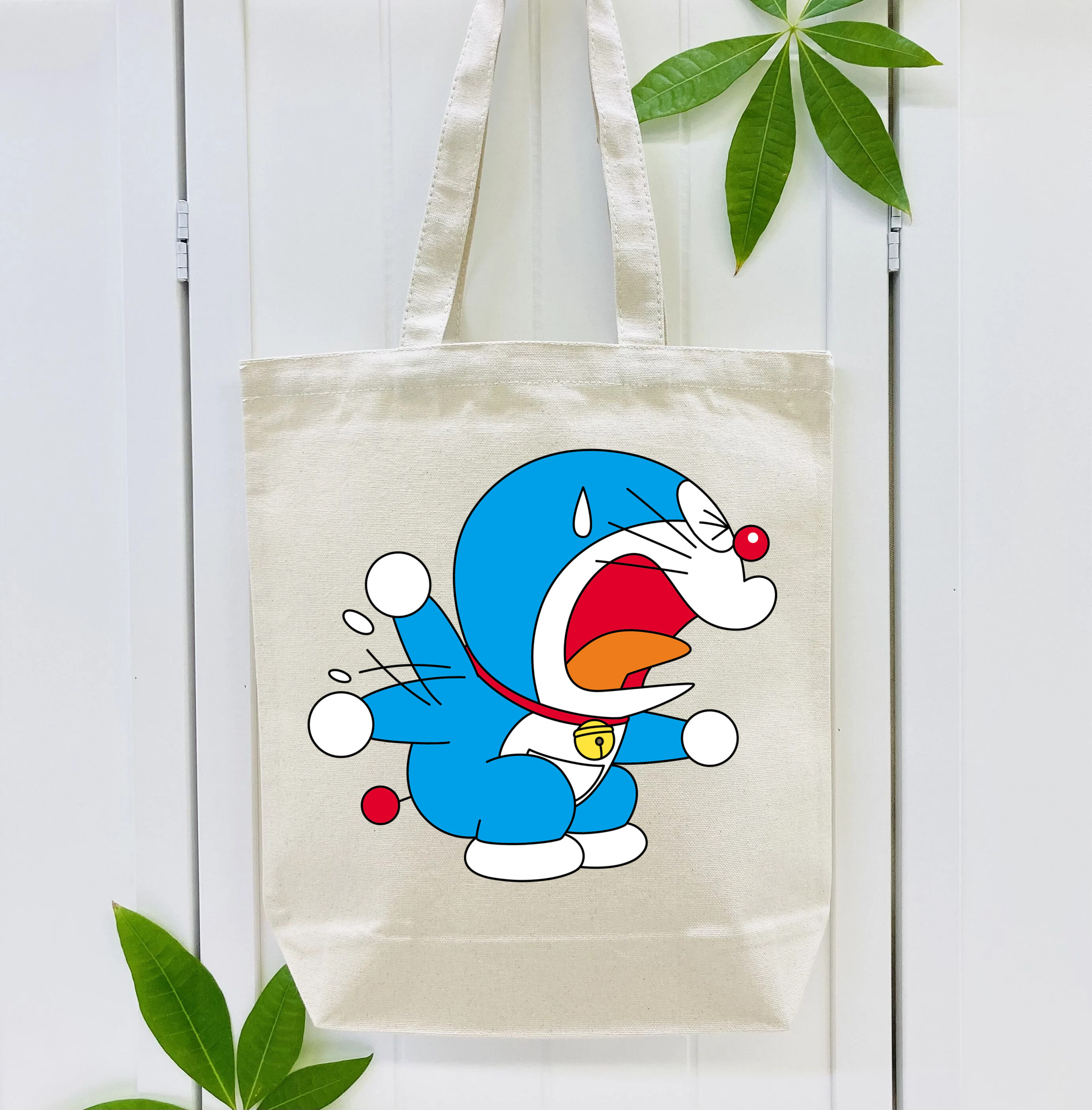 ドラえもん Doraemon 縦型キャンバス生地手提げバッグ　トートバッグ