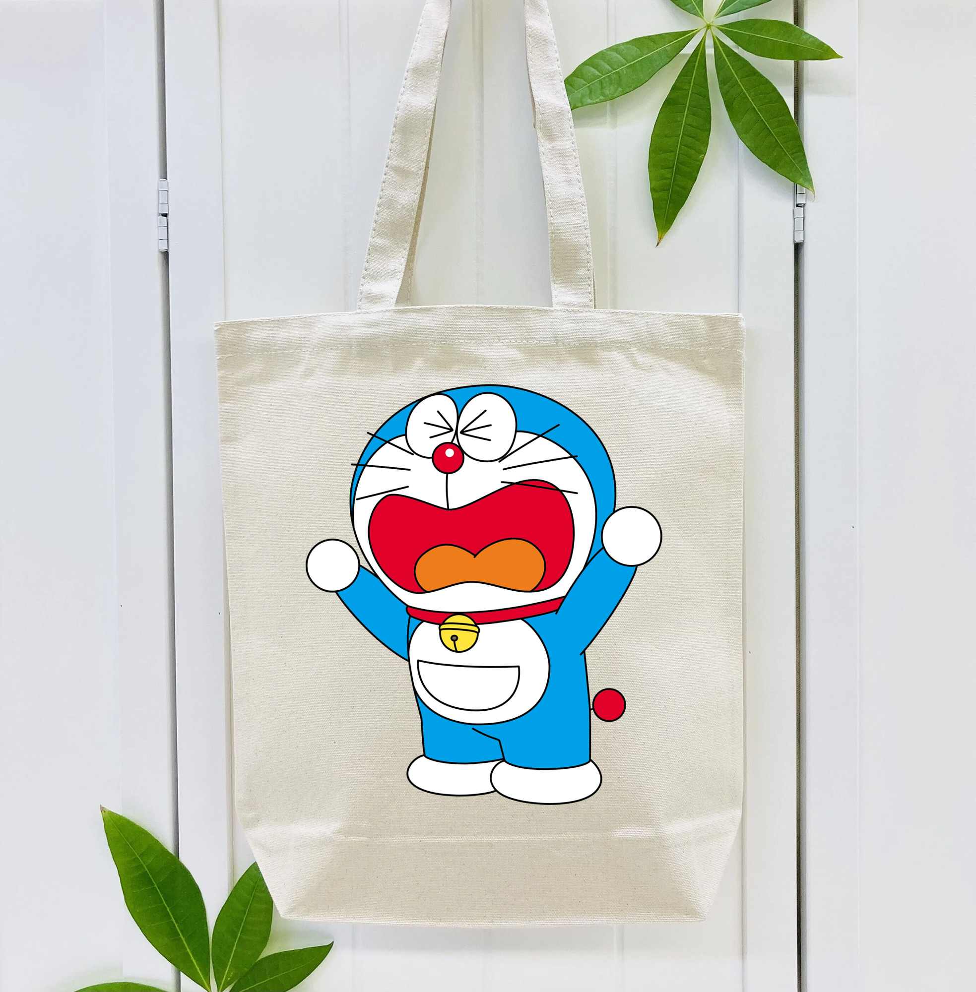 ドラえもん Doraemon 縦型キャンバス生地手提げバッグ　トートバッグ