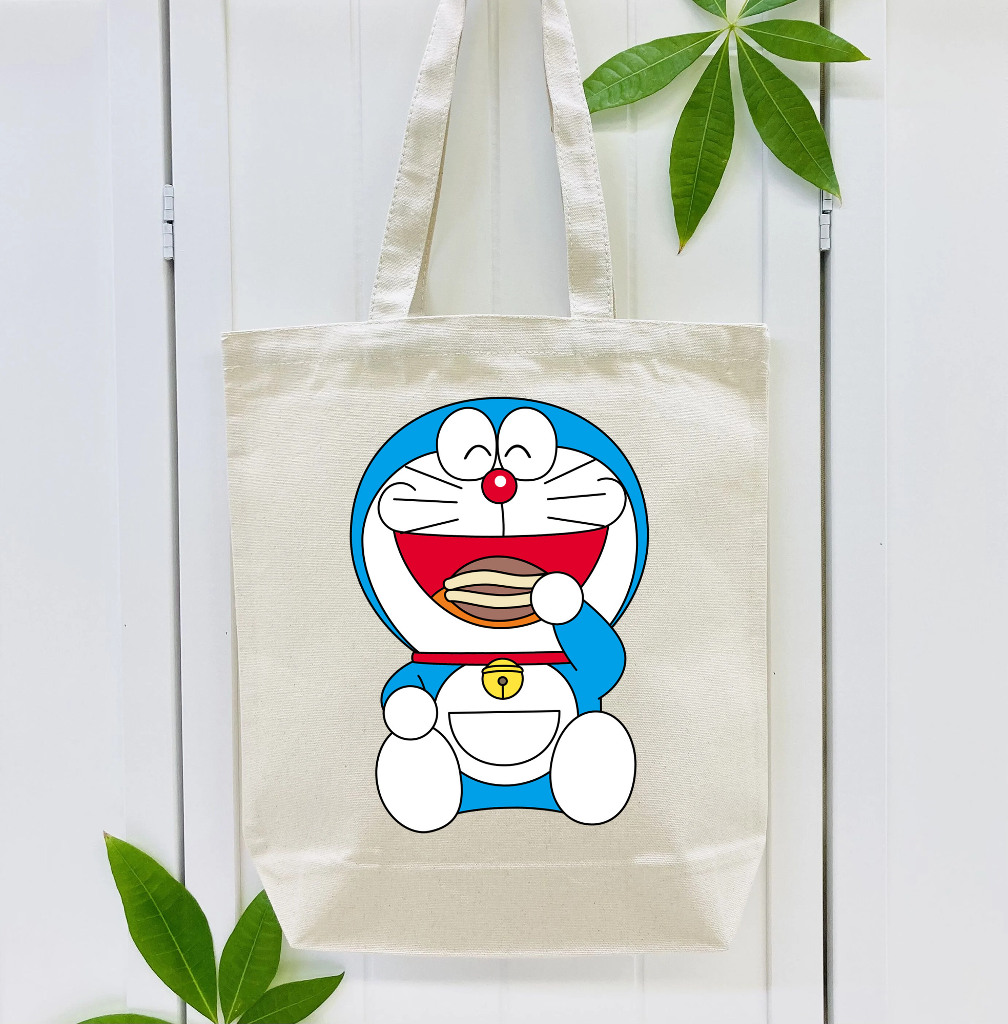 ドラえもん Doraemon 縦型キャンバス生地手提げバッグ　トートバッグ