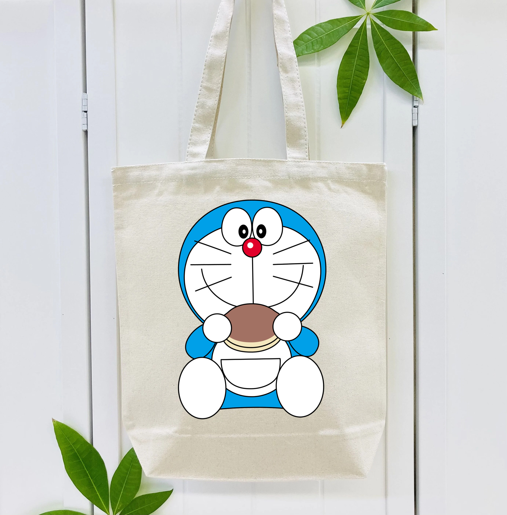 ドラえもん Doraemon 縦型キャンバス生地手提げバッグ　トートバッグ