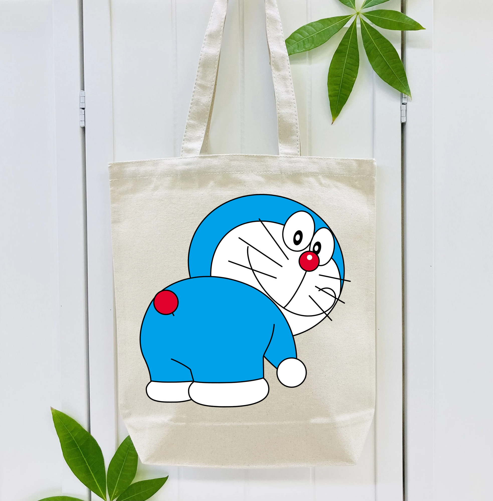 ドラえもん Doraemon 縦型キャンバス生地手提げバッグ　トートバッグ