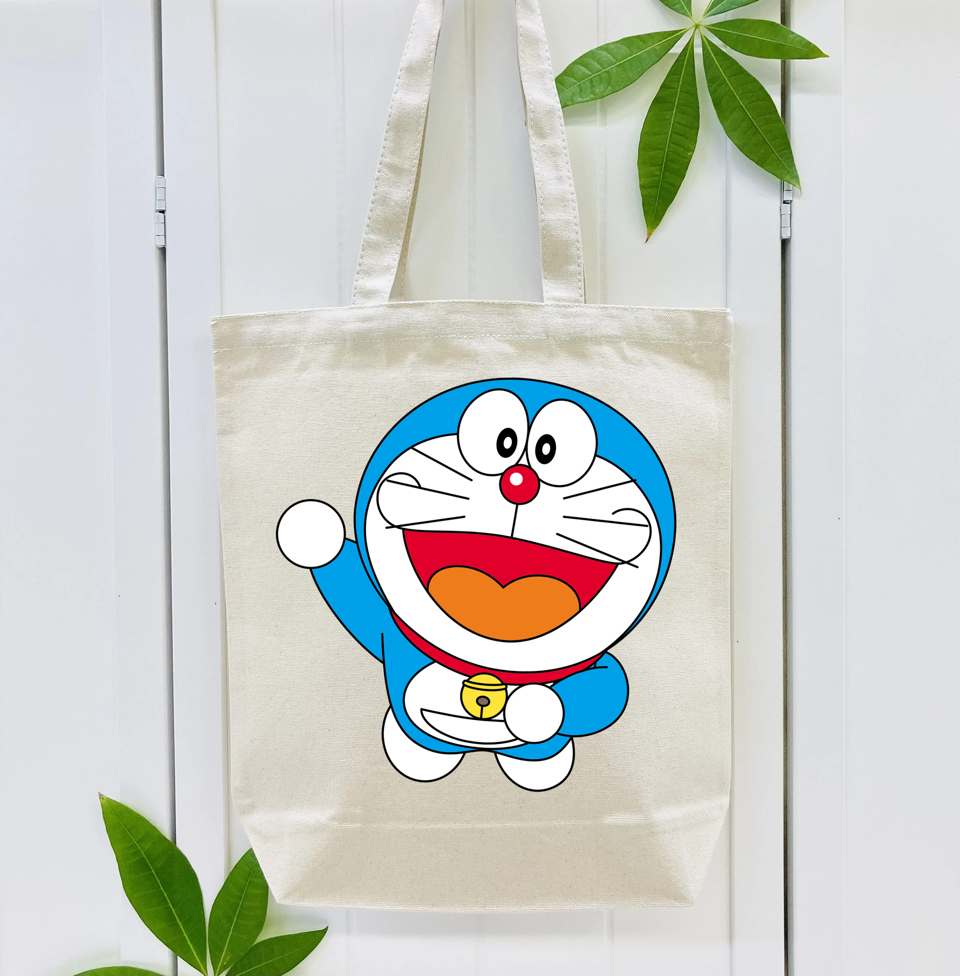ドラえもん Doraemon 縦型キャンバス生地手提げバッグ　トートバッグ