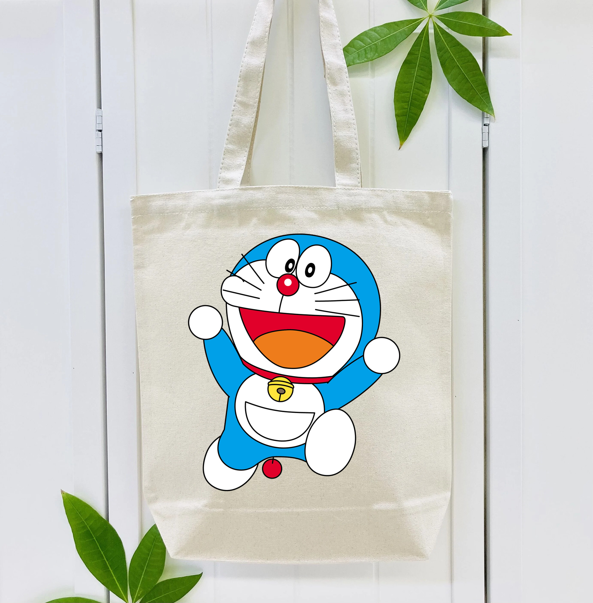 ドラえもん Doraemon 縦型キャンバス生地手提げバッグ　トートバッグ