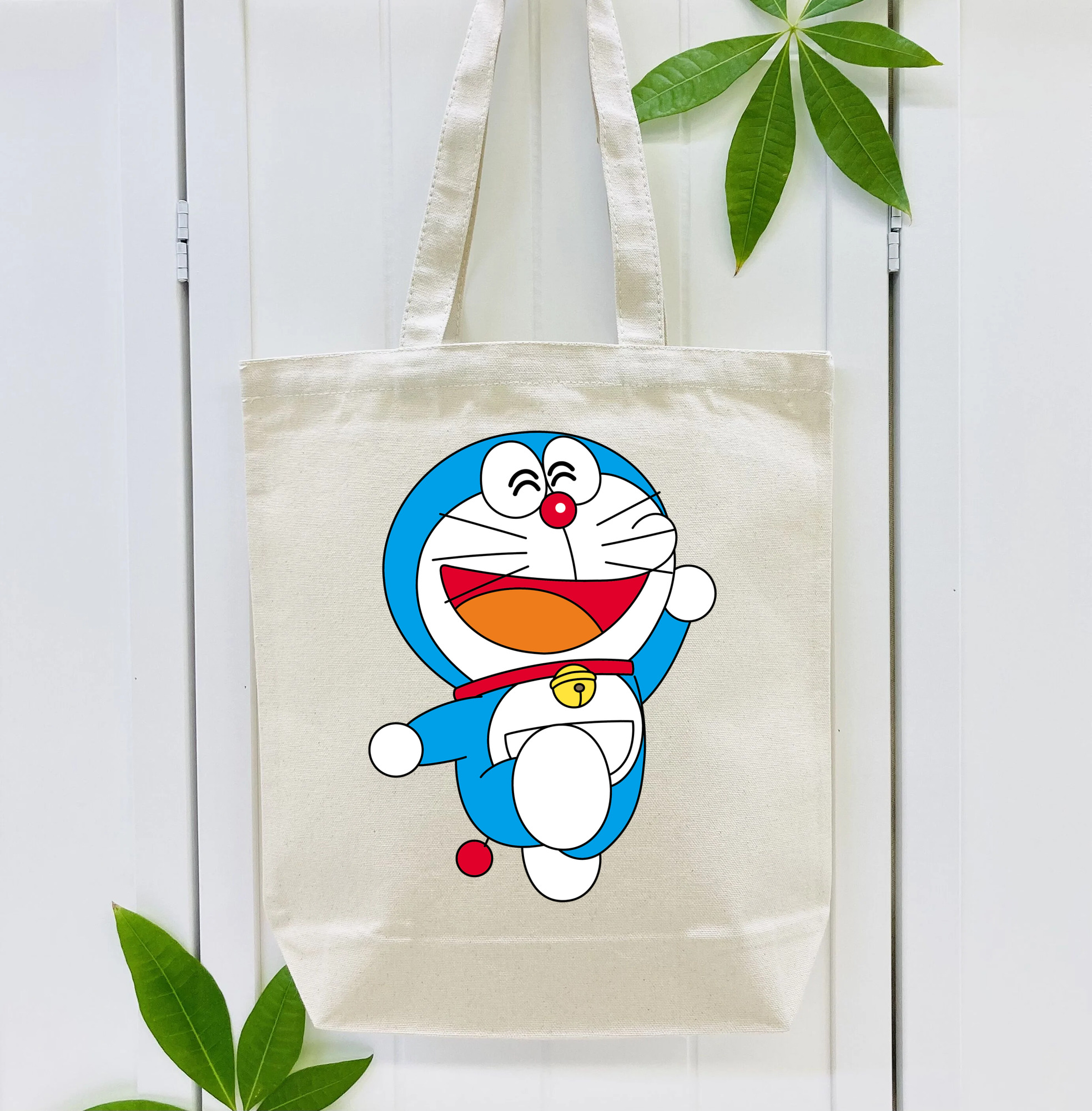 ドラえもん Doraemon 縦型キャンバス生地手提げバッグ　トートバッグ