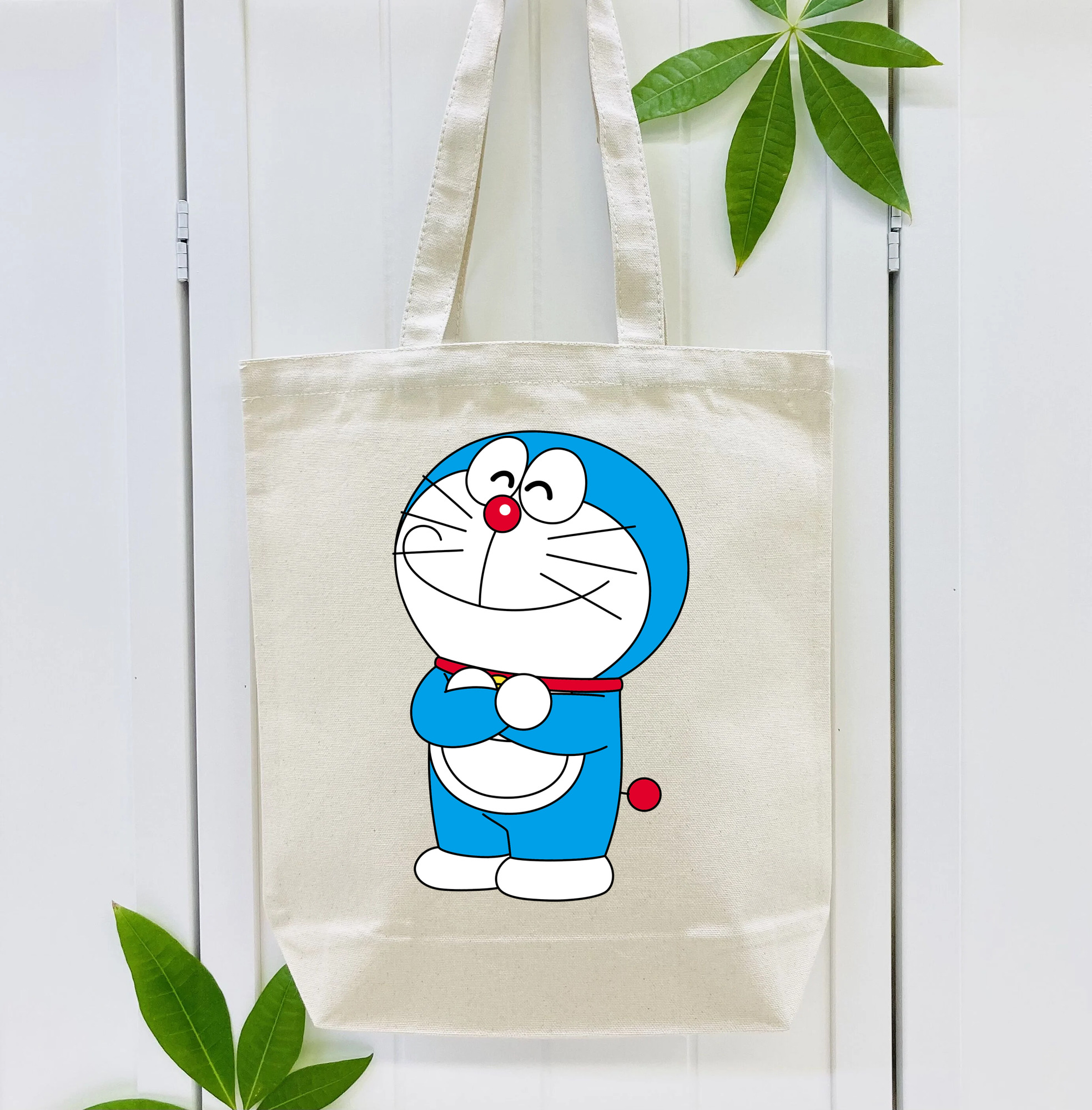 ドラえもん Doraemon 縦型キャンバス生地手提げバッグ　トートバッグ