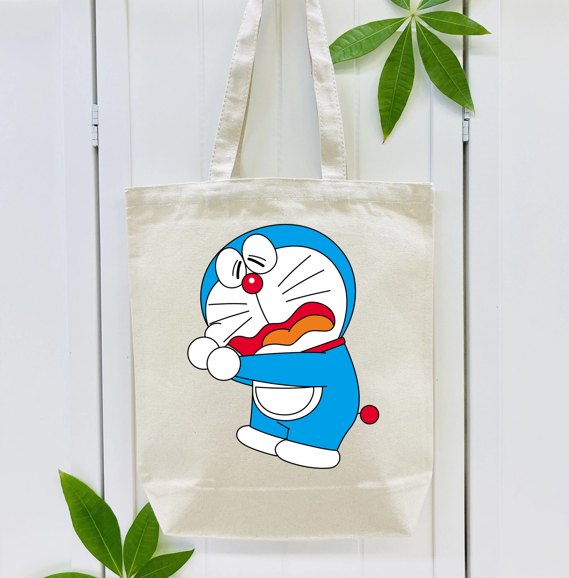 ドラえもん Doraemon 縦型キャンバス生地手提げバッグ　トートバッグ
