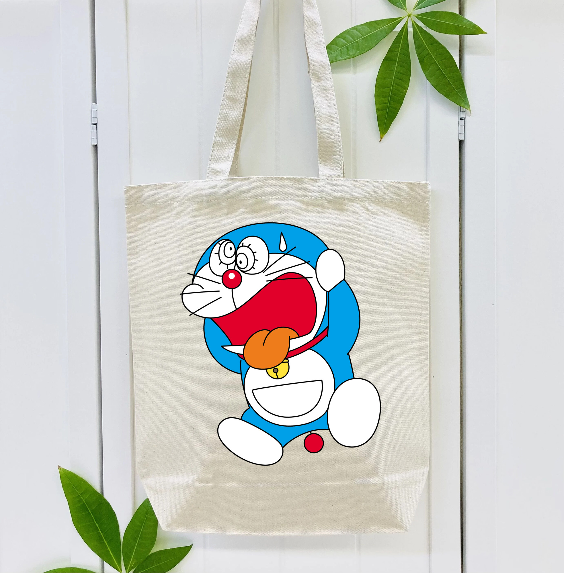ドラえもん Doraemon 縦型キャンバス生地手提げバッグ　トートバッグ