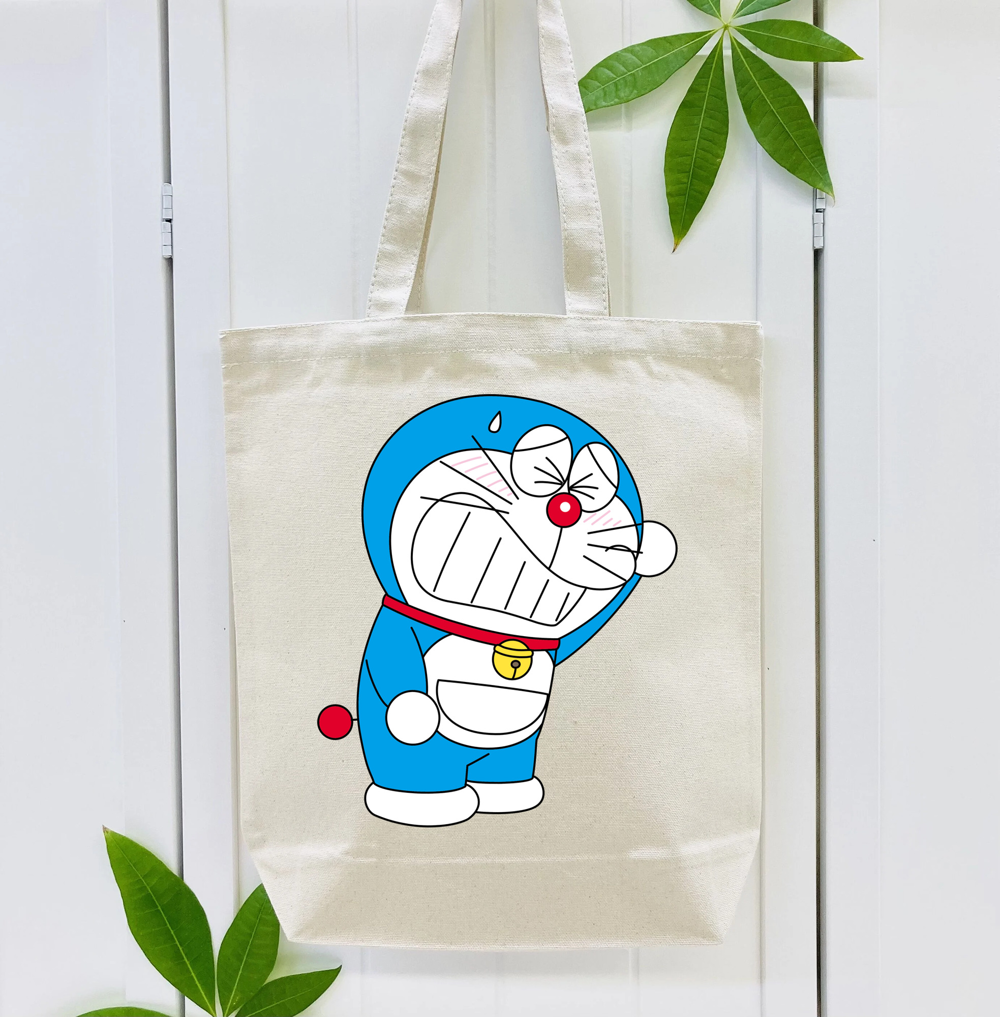ドラえもん Doraemon 縦型キャンバス生地手提げバッグ　トートバッグ