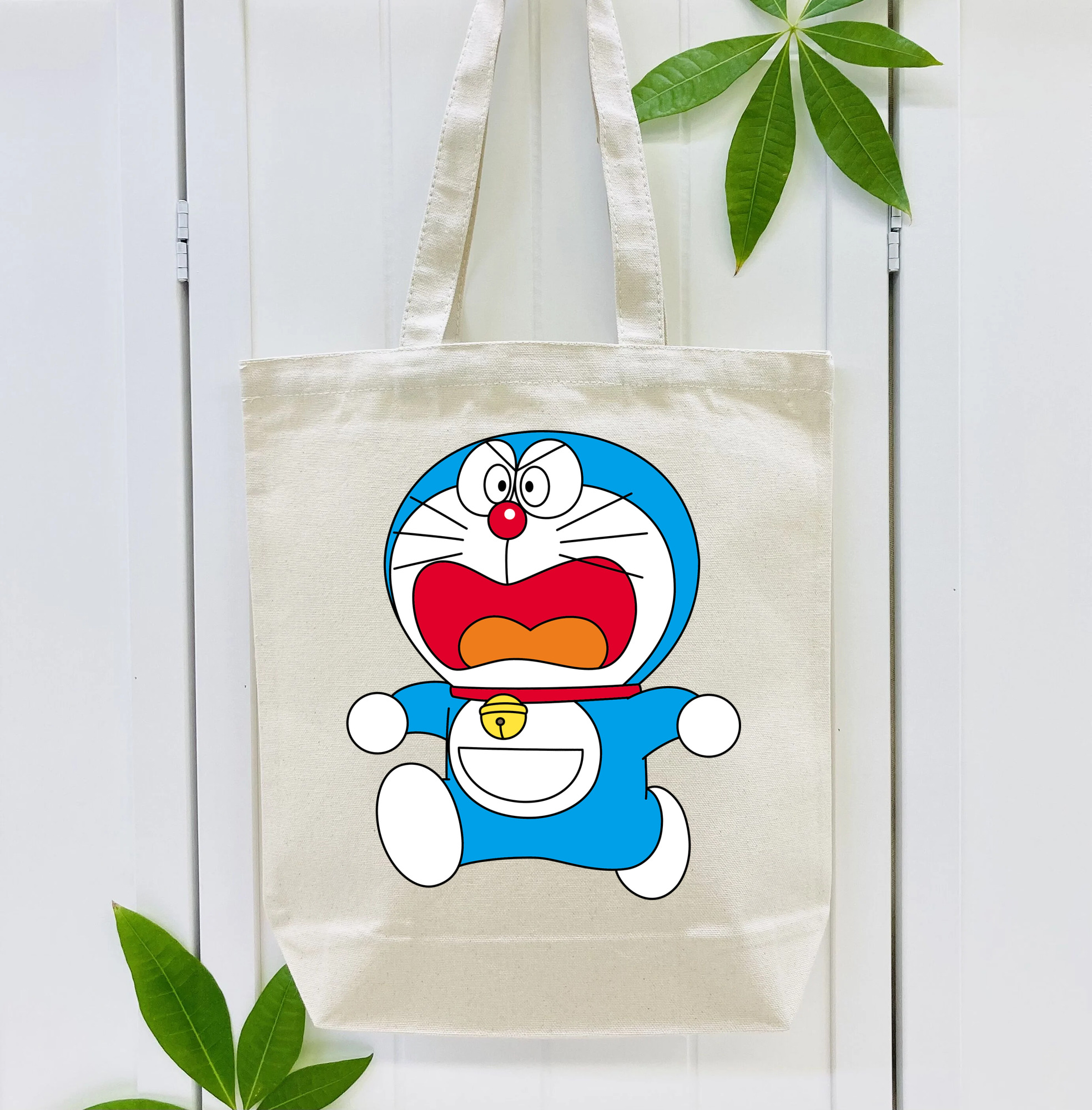 ドラえもん Doraemon 縦型キャンバス生地手提げバッグ　トートバッグ
