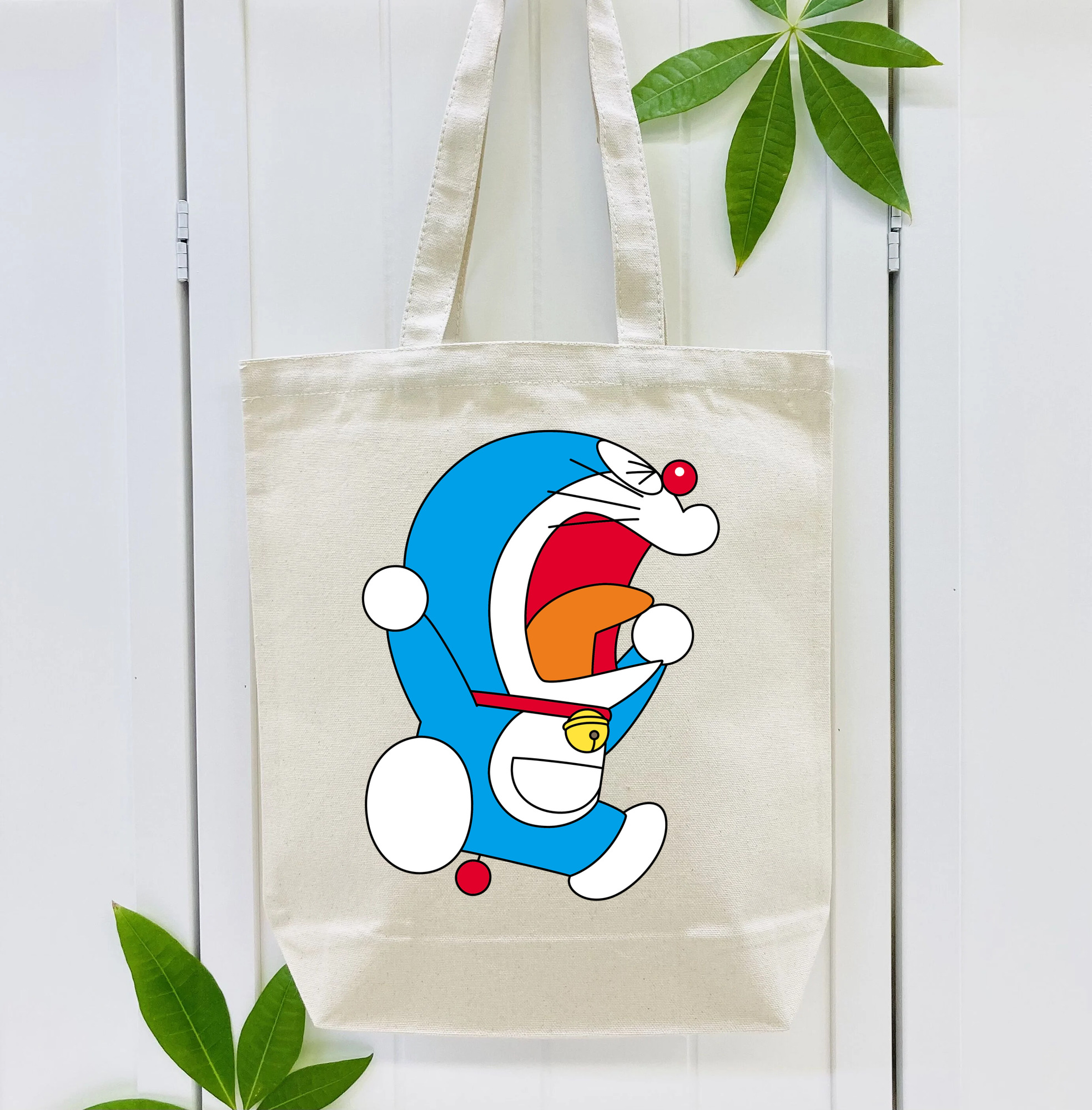 ドラえもん Doraemon 縦型キャンバス生地手提げバッグ　トートバッグ