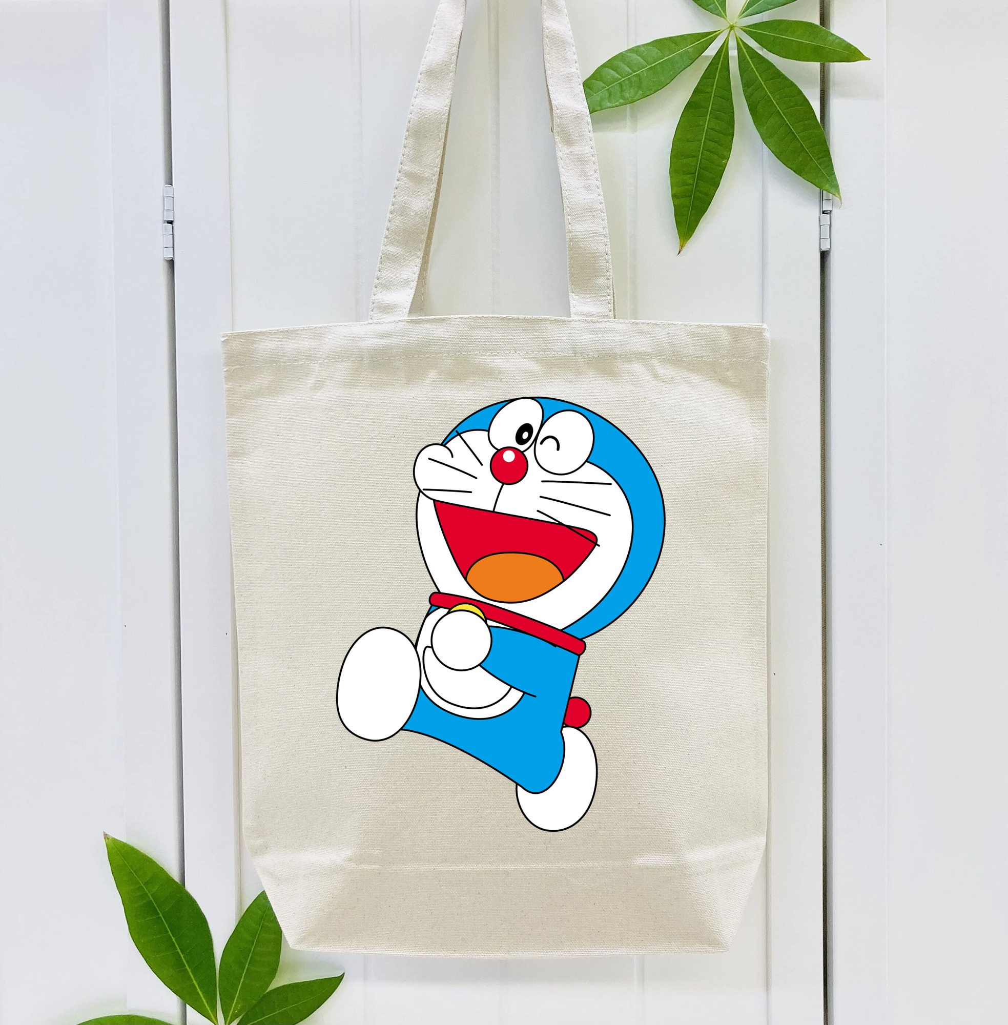 ドラえもん Doraemon 縦型キャンバス生地手提げバッグ　トートバッグ