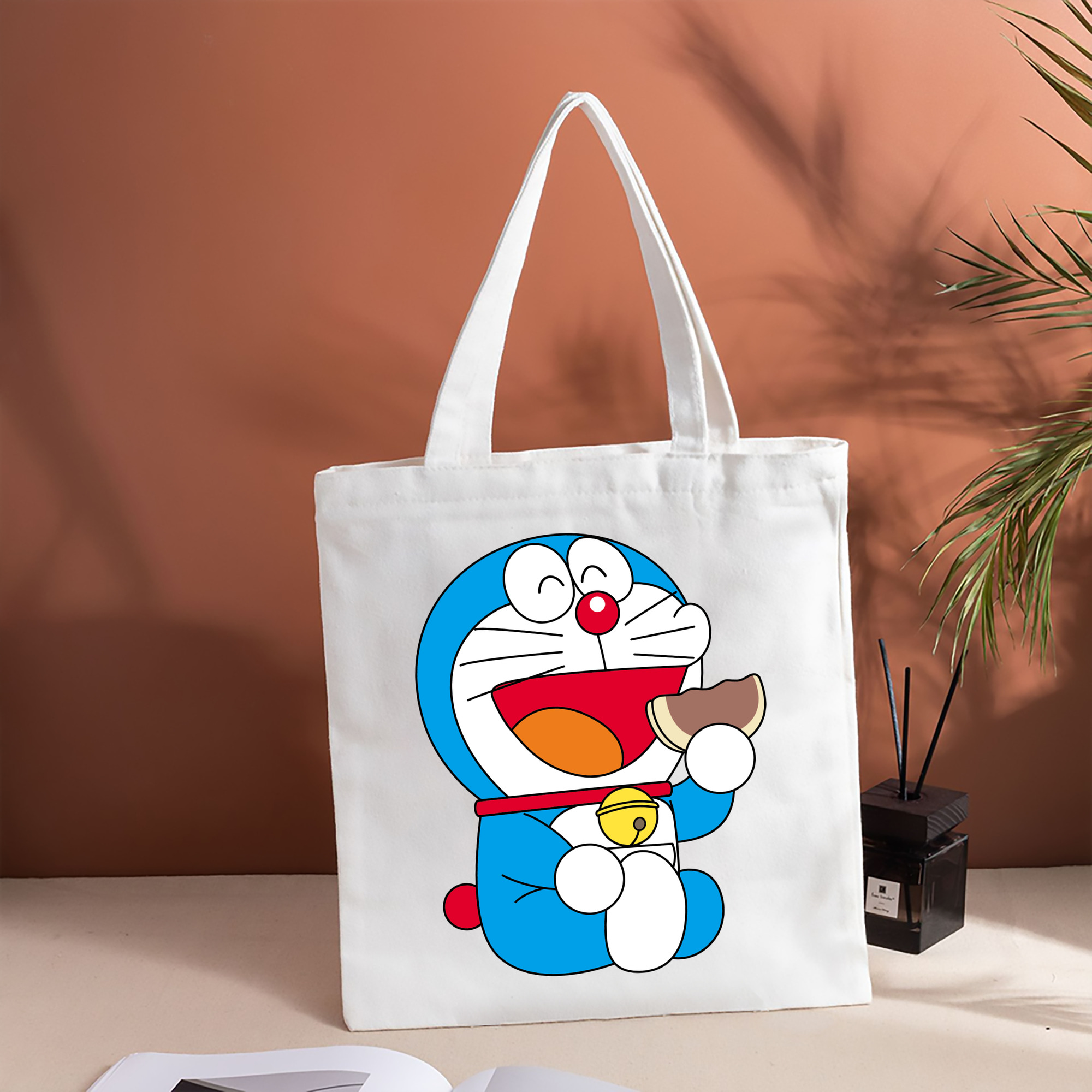 ドラえもん Doraemon 縦型キャンバス生地手提げバッグ　トートバッグ