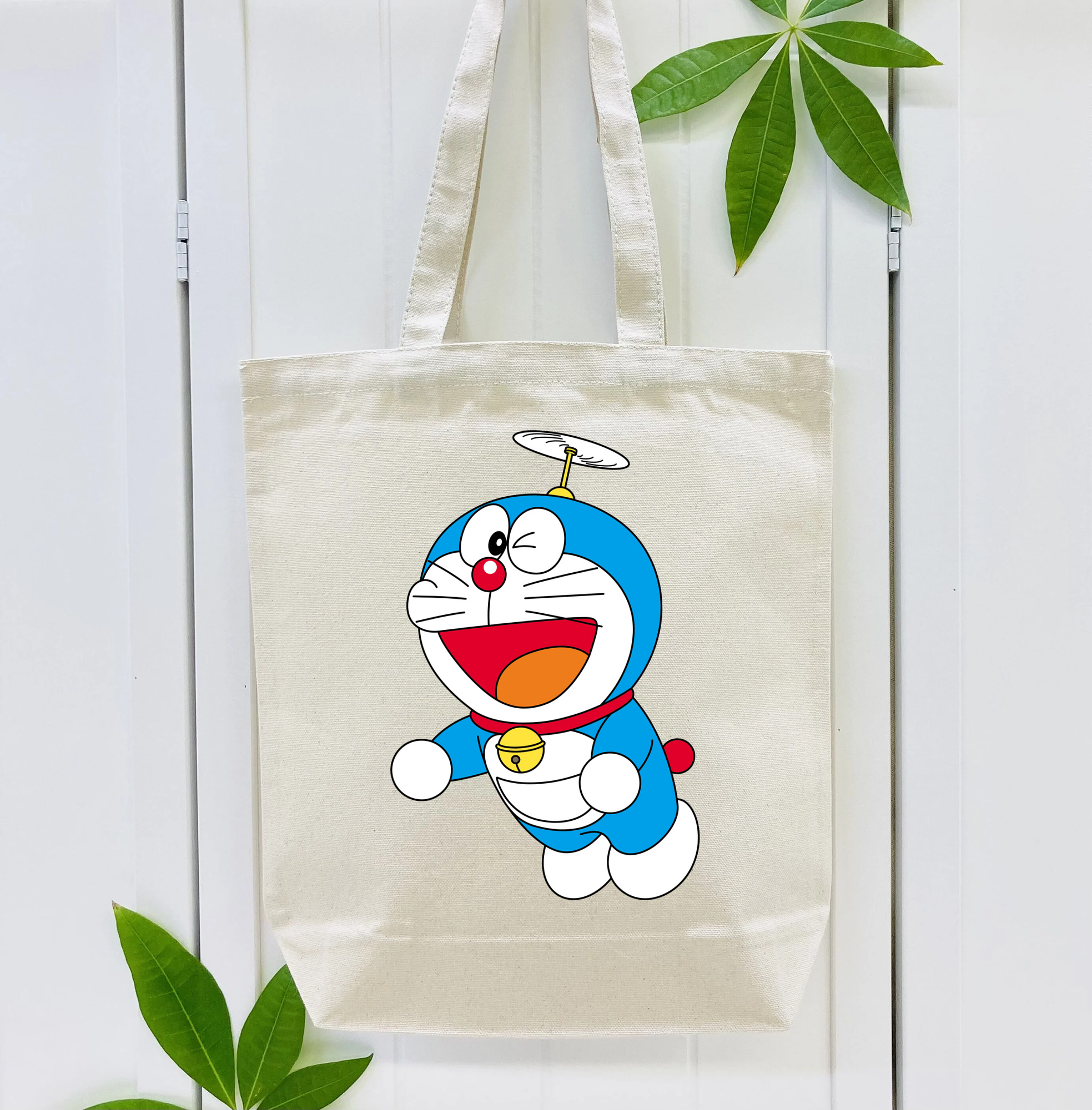 ドラえもん Doraemon 縦型キャンバス生地手提げバッグ　トートバッグ