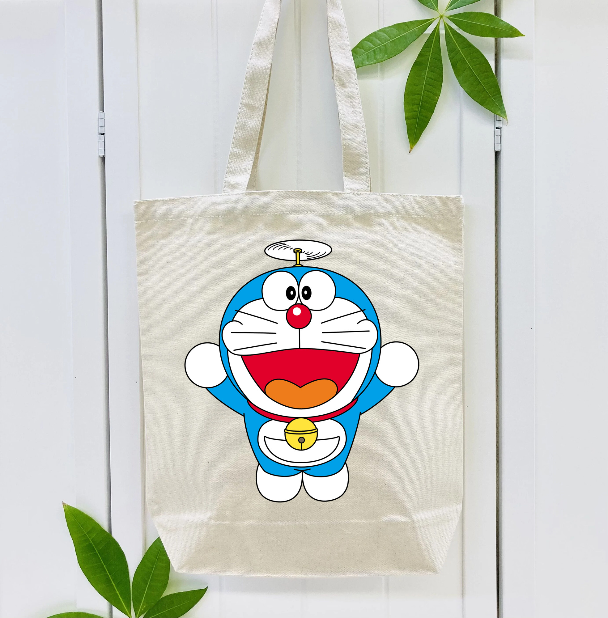 ドラえもん Doraemon 縦型キャンバス生地手提げバッグ　トートバッグ