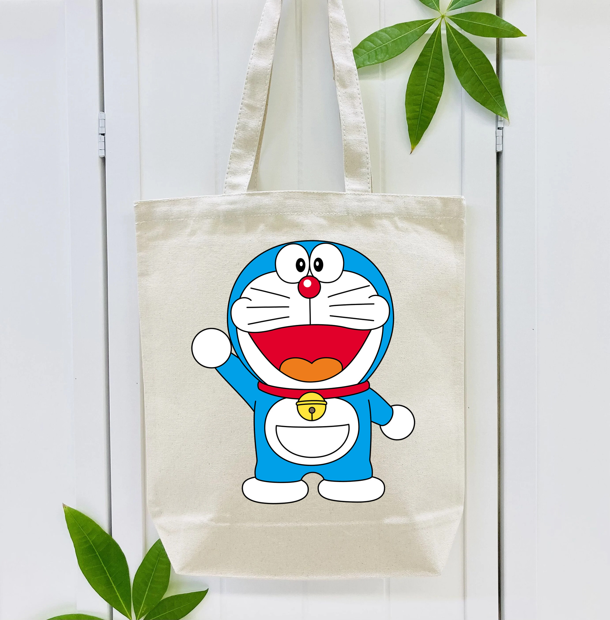 ドラえもん Doraemon 縦型キャンバス生地手提げバッグ　トートバッグ