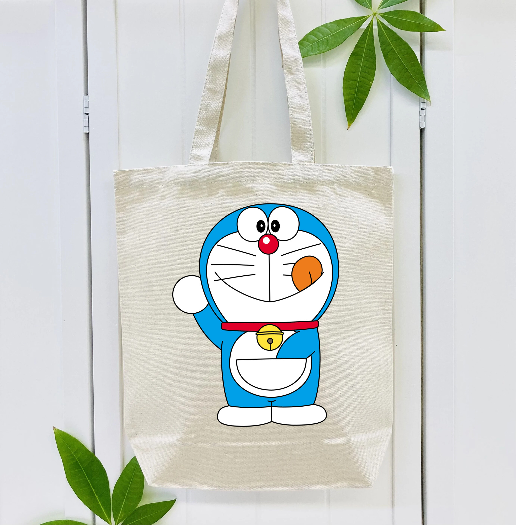 ドラえもん Doraemon 縦型キャンバス生地手提げバッグ　トートバッグ