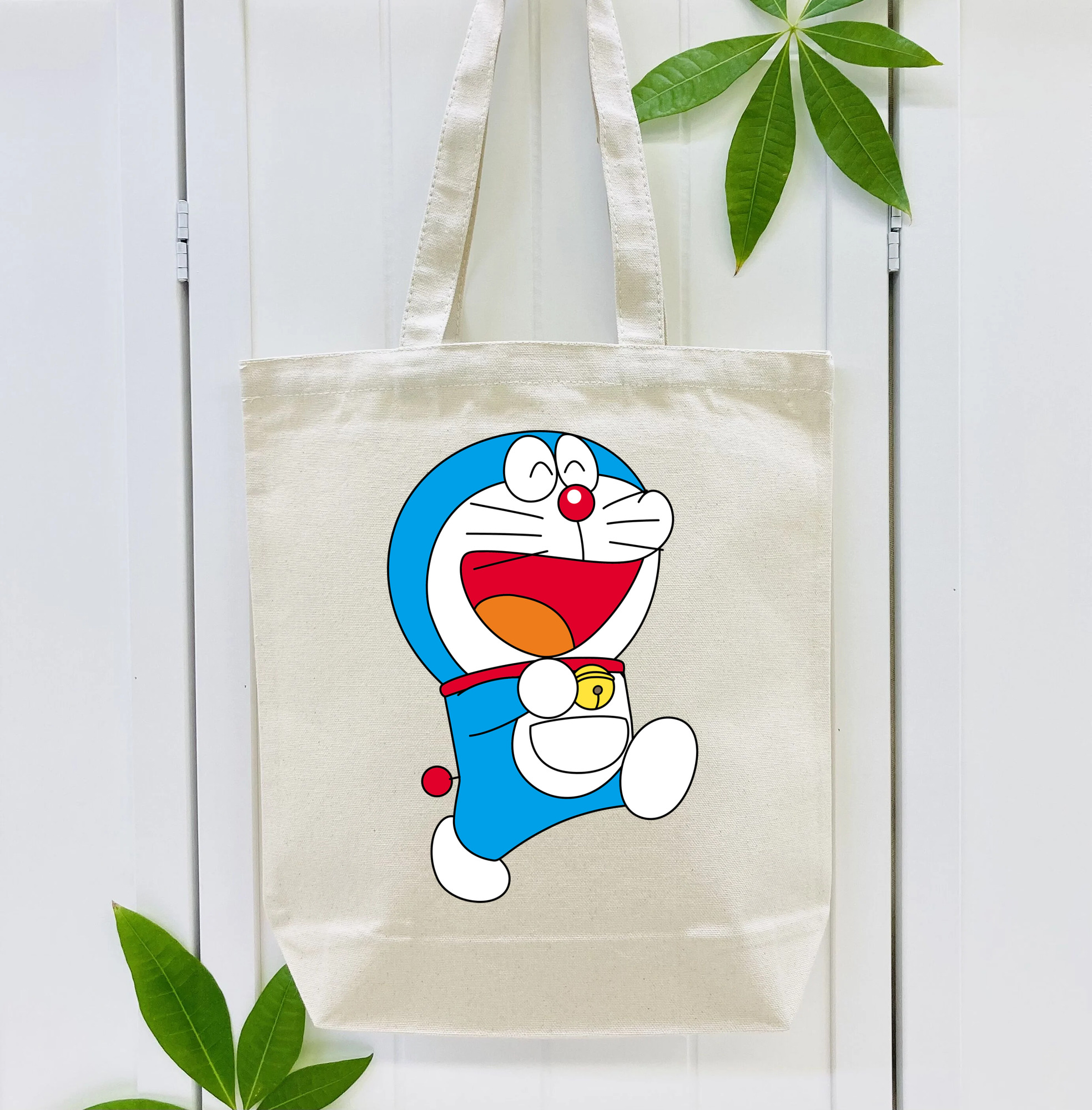ドラえもん Doraemon 縦型キャンバス生地手提げバッグ　トートバッグ