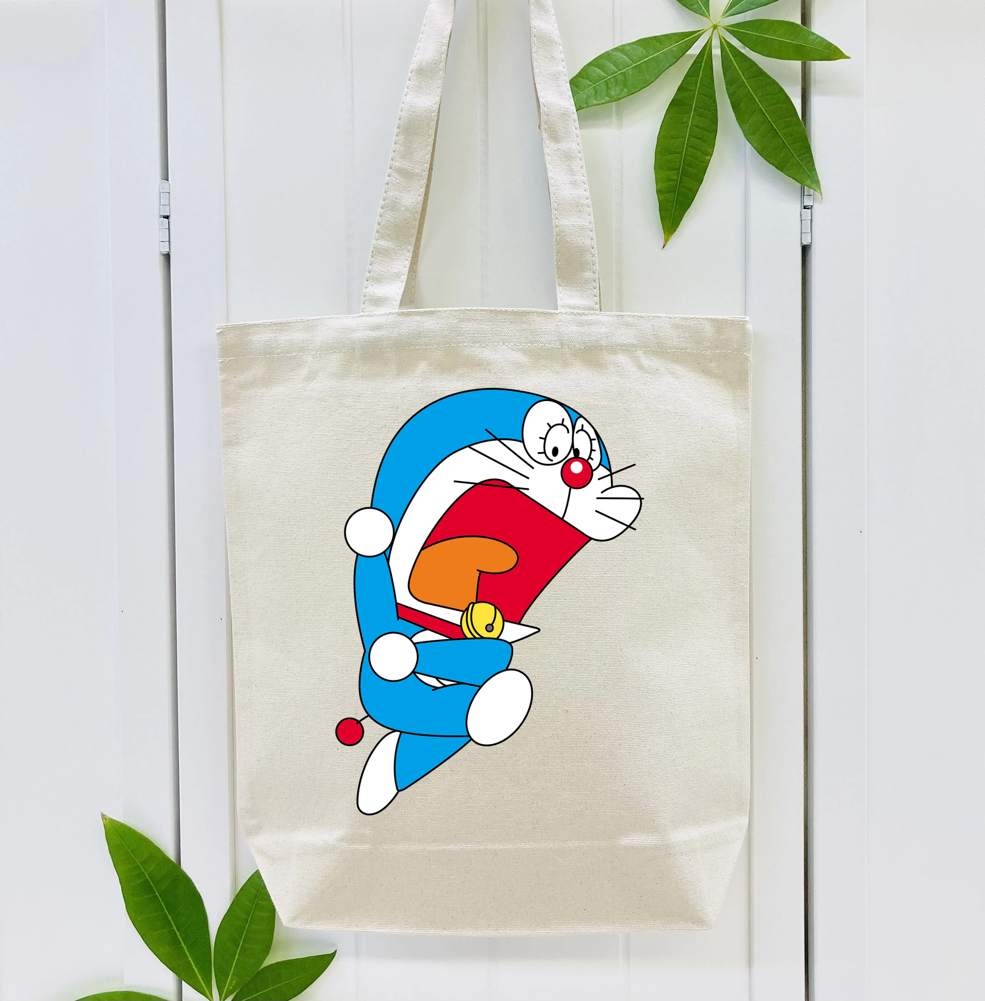 ドラえもん Doraemon 縦型キャンバス生地手提げバッグ　トートバッグ