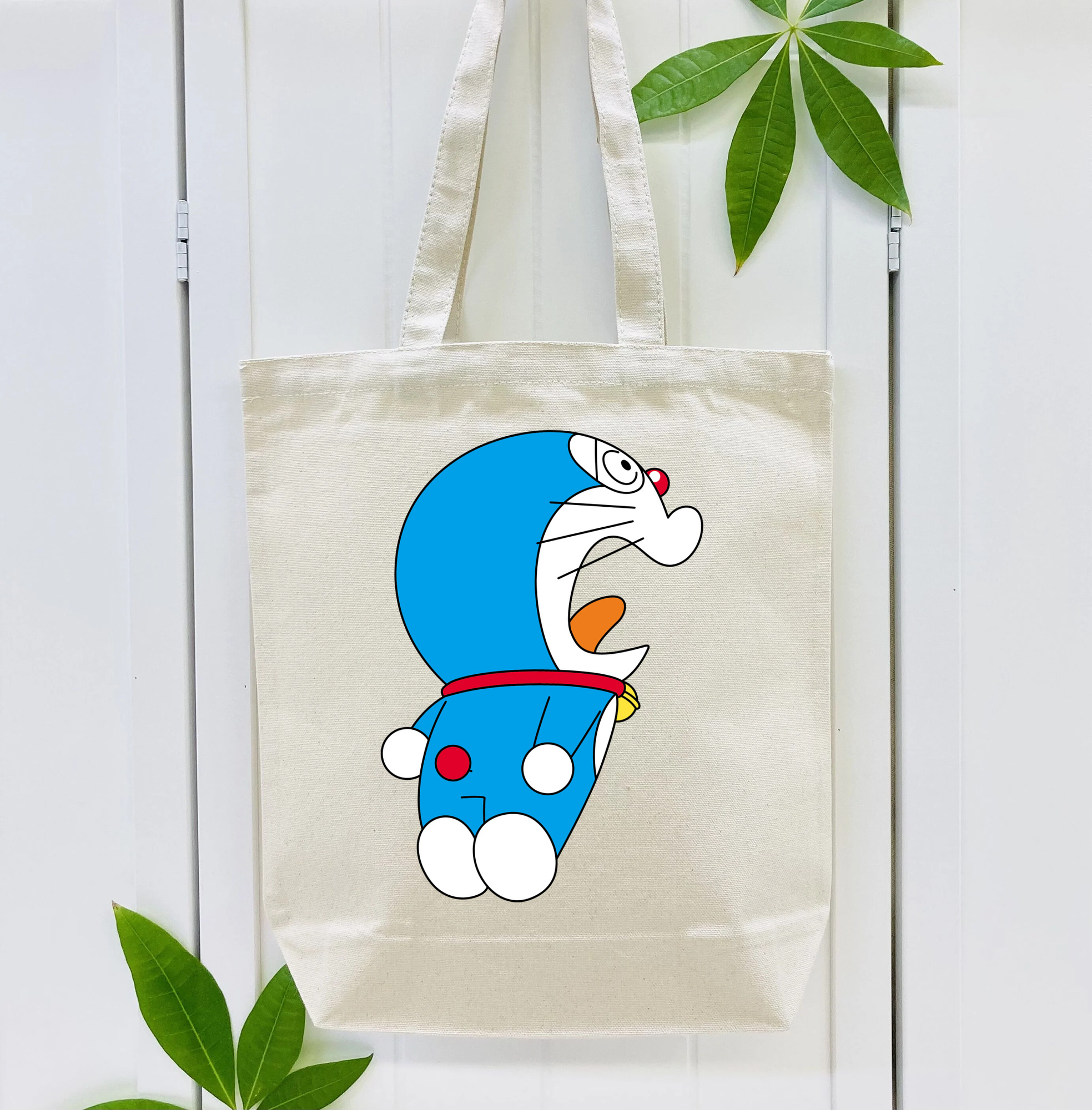ドラえもん Doraemon 縦型キャンバス生地手提げバッグ　トートバッグ