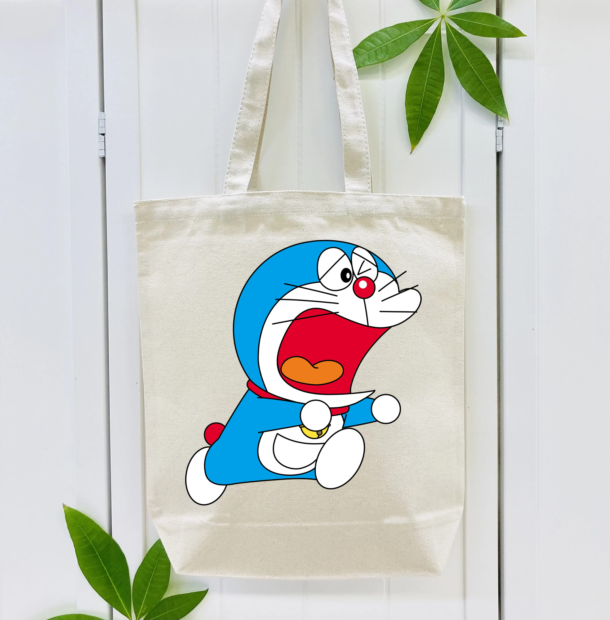 ドラえもん Doraemon 縦型キャンバス生地手提げバッグ　トートバッグ