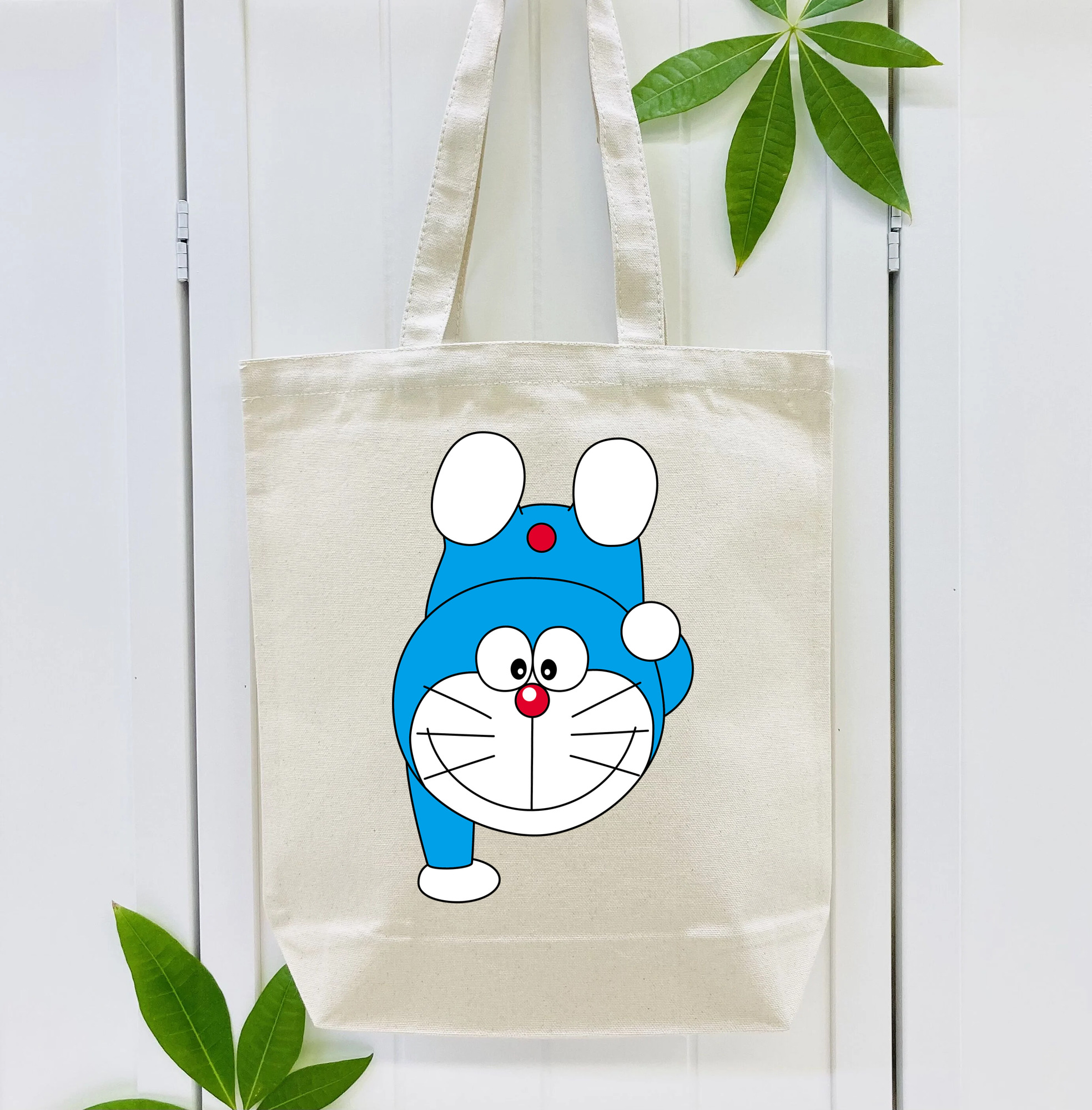 ドラえもん Doraemon 縦型キャンバス生地手提げバッグ　トートバッグ