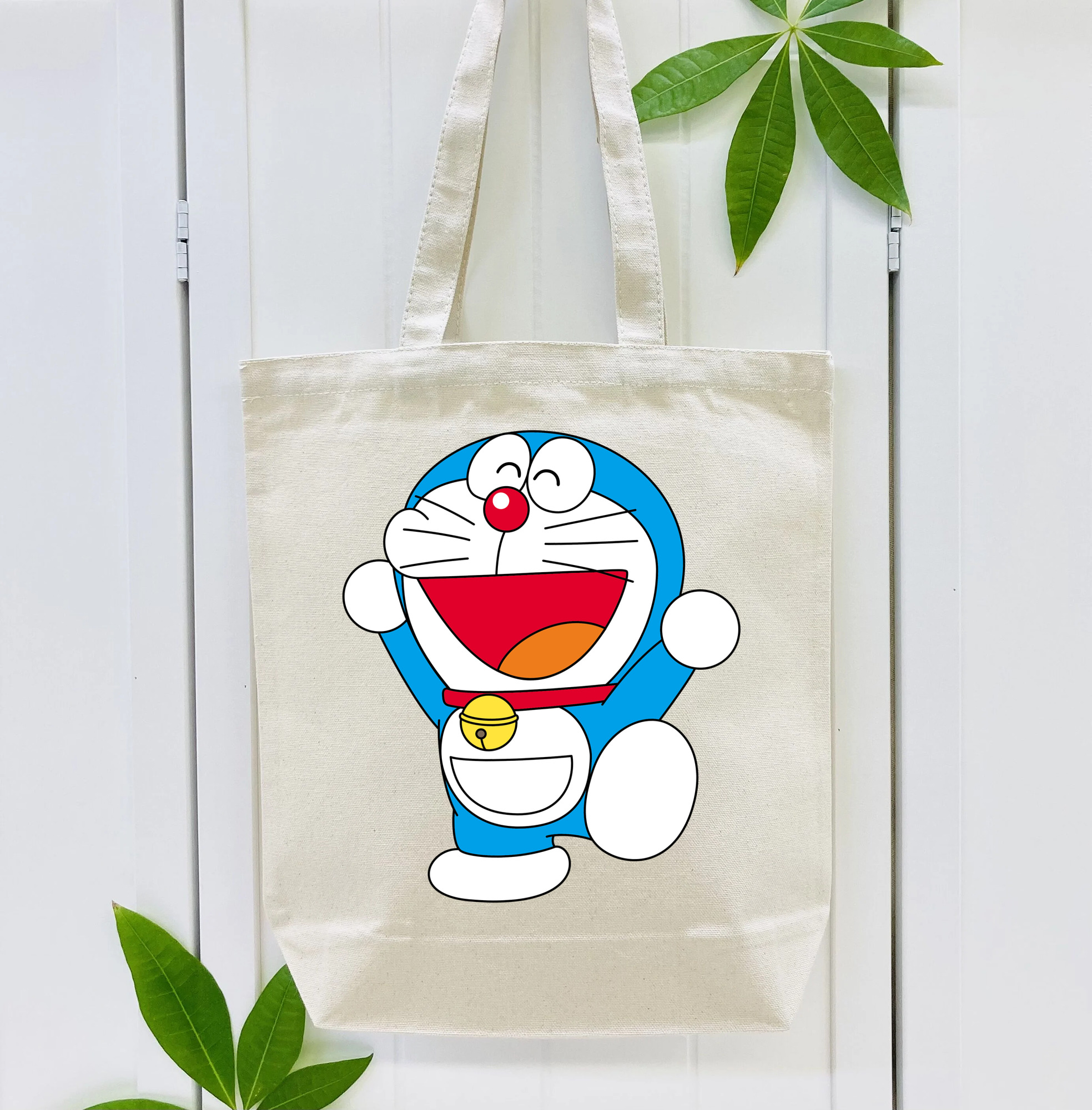 ドラえもん Doraemon 縦型キャンバス生地手提げバッグ　トートバッグ