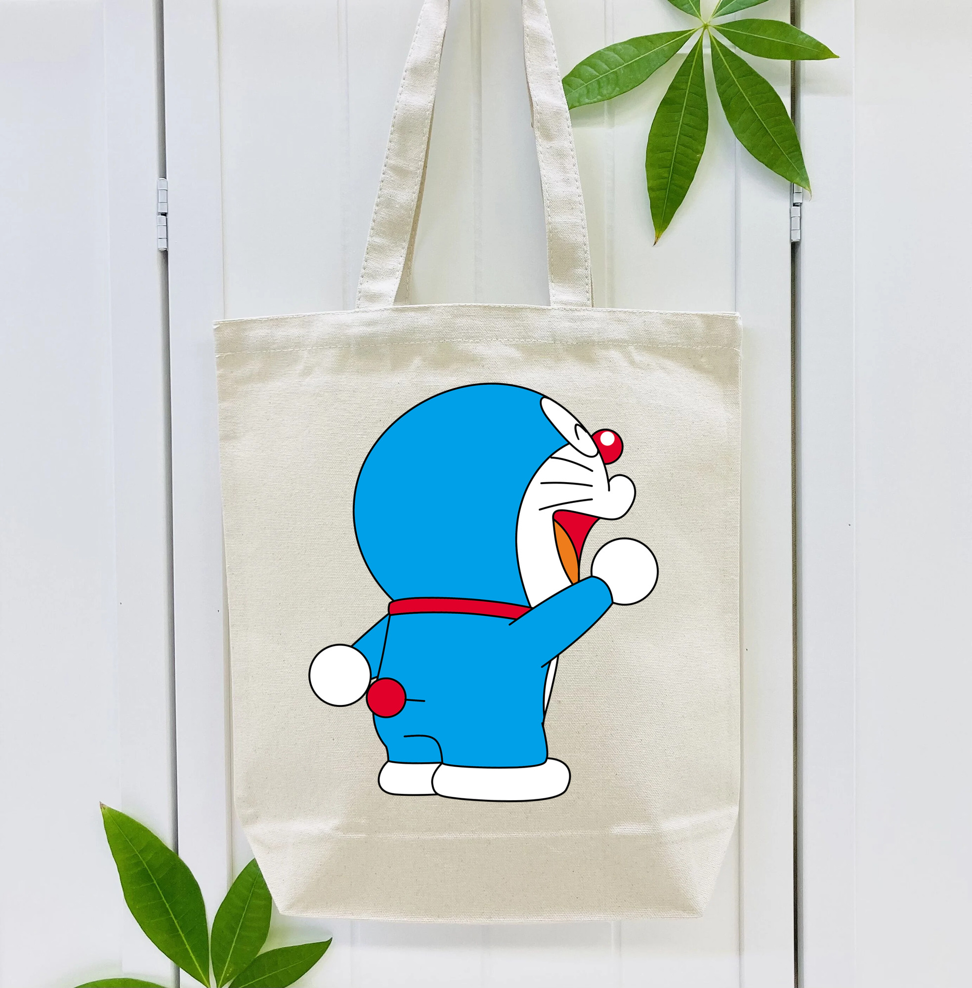ドラえもん Doraemon 縦型キャンバス生地手提げバッグ　トートバッグ