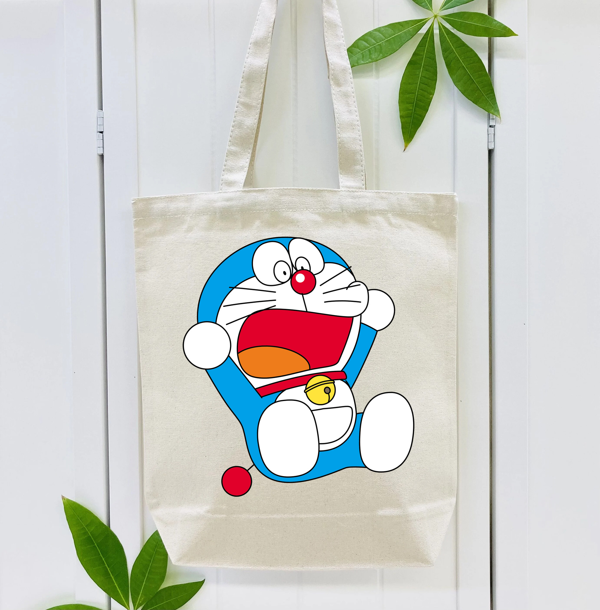 ドラえもん Doraemon 縦型キャンバス生地手提げバッグ　トートバッグ