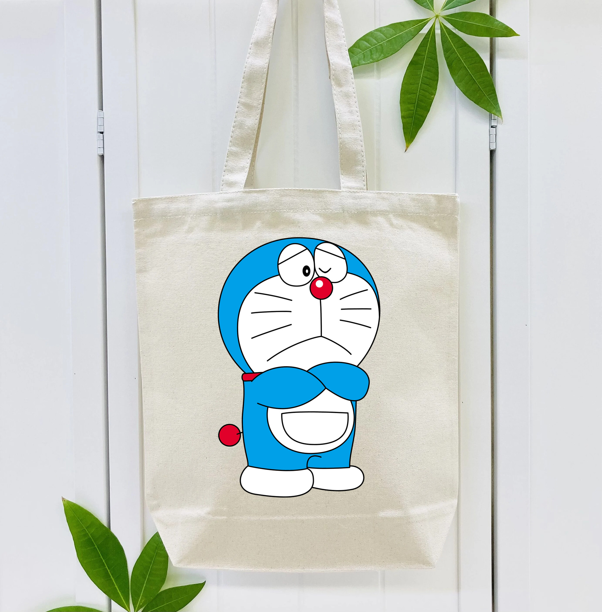 ドラえもん Doraemon 縦型キャンバス生地手提げバッグ　トートバッグ