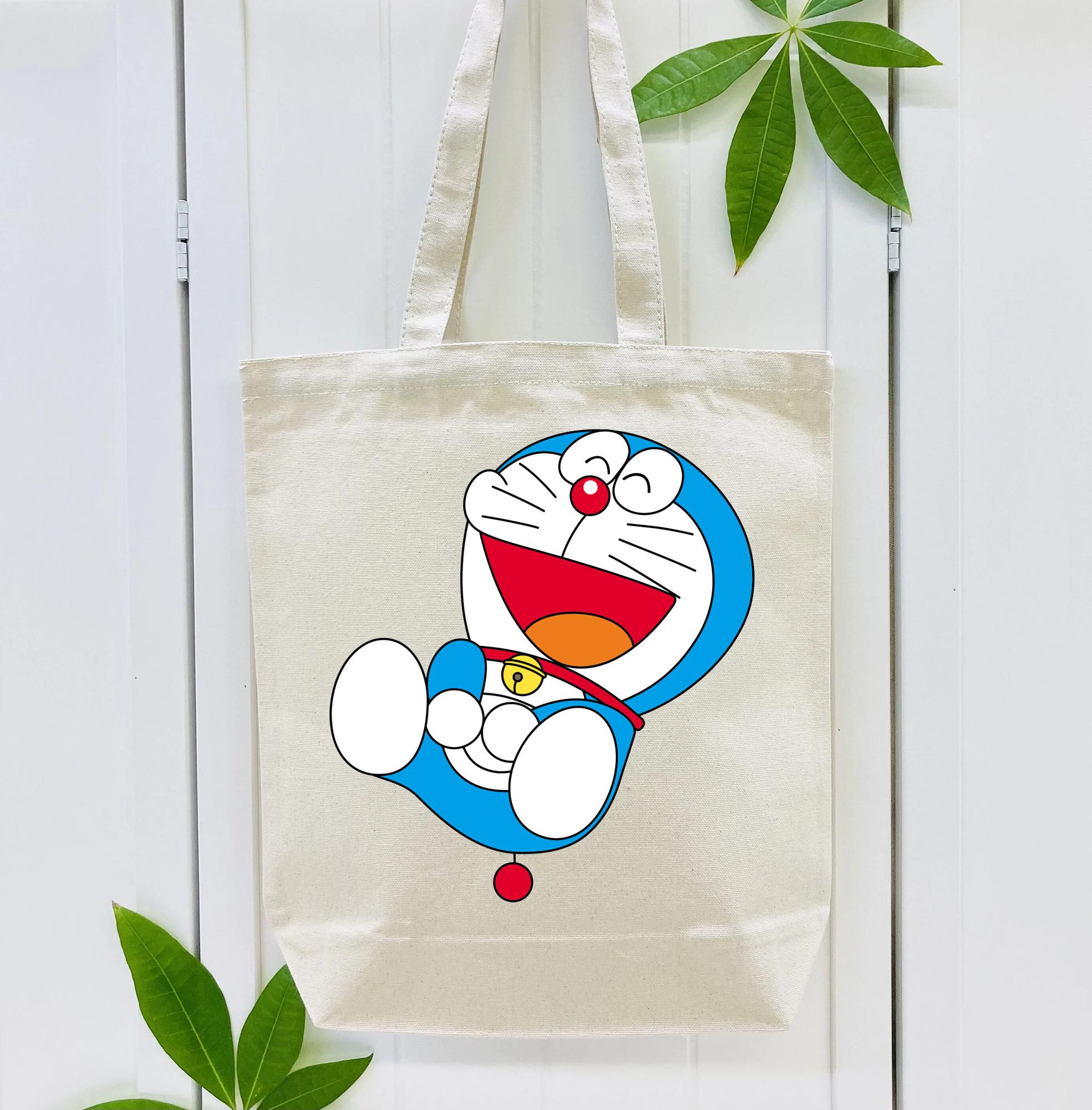 ドラえもん Doraemon 縦型キャンバス生地手提げバッグ　トートバッグ