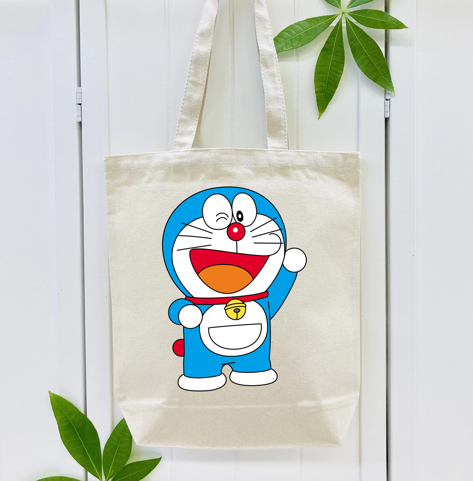 ドラえもん Doraemon 縦型キャンバス生地手提げバッグ　トートバッグ