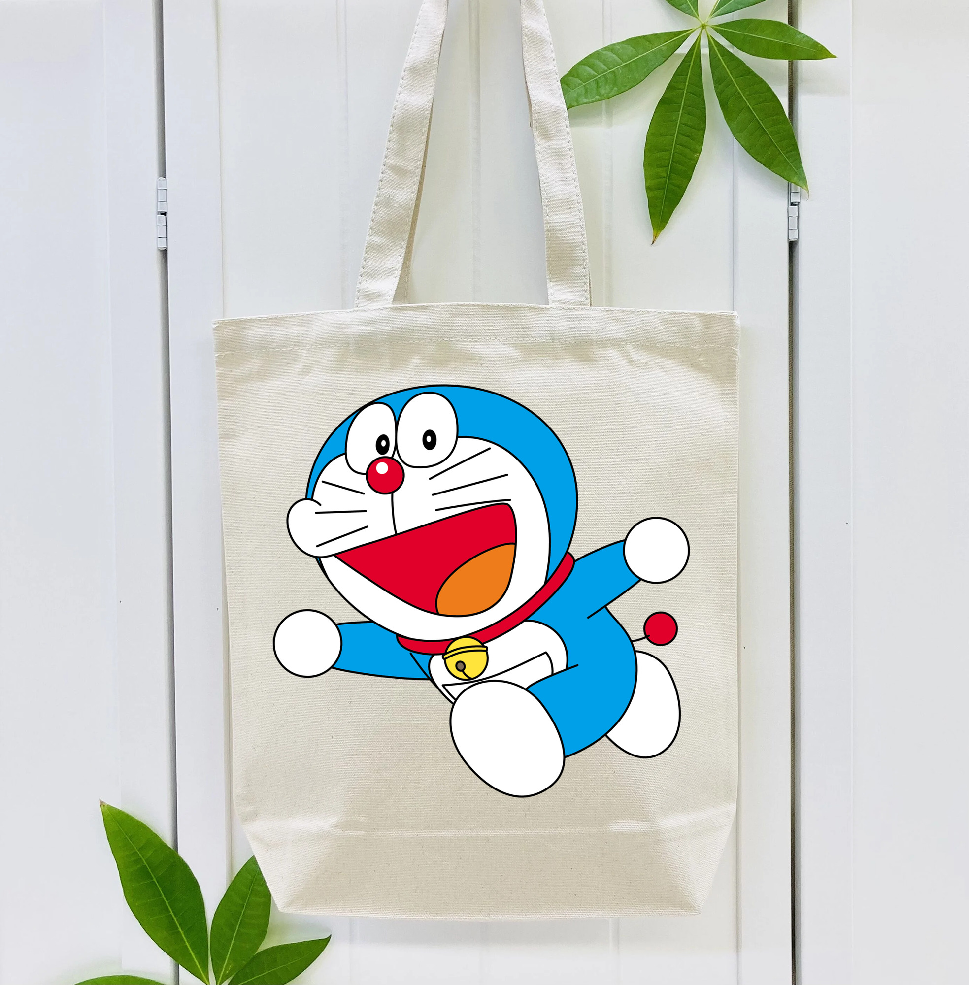 ドラえもん Doraemon 縦型キャンバス生地手提げバッグ　トートバッグ
