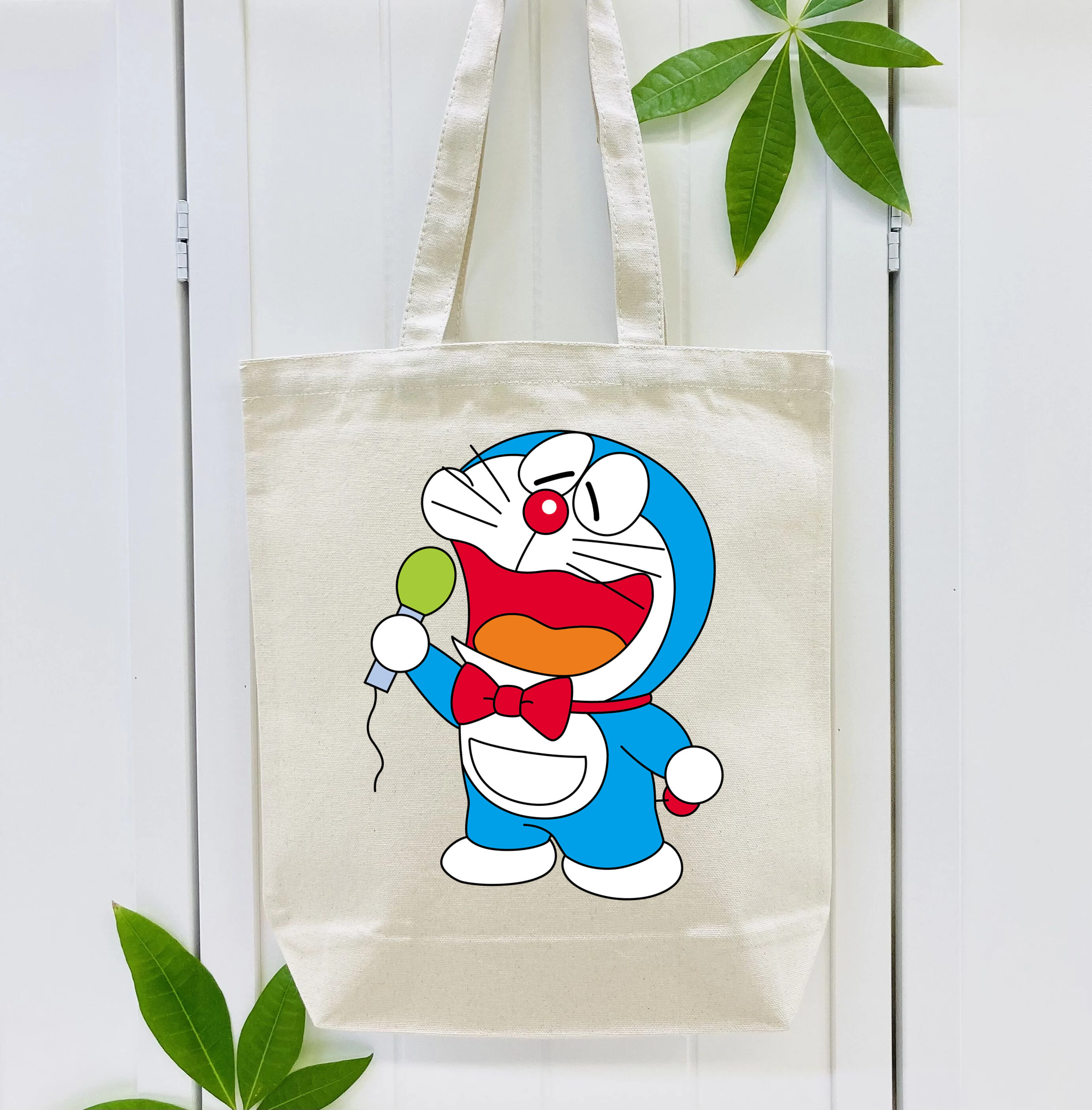 ドラえもん Doraemon 縦型キャンバス生地手提げバッグ　トートバッグ
