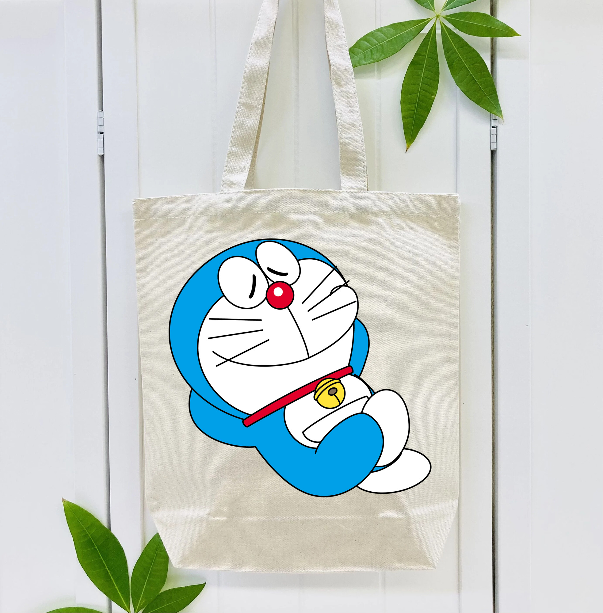 ドラえもん Doraemon 縦型キャンバス生地手提げバッグ　トートバッグ