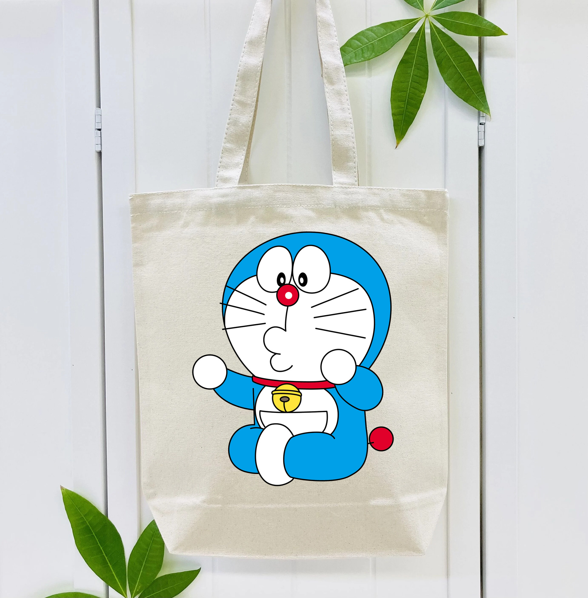 ドラえもん Doraemon 縦型キャンバス生地手提げバッグ　トートバッグ
