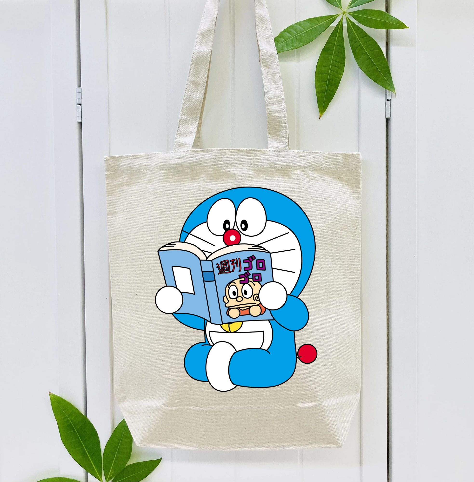 ドラえもん Doraemon 縦型キャンバス生地手提げバッグ　トートバッグ