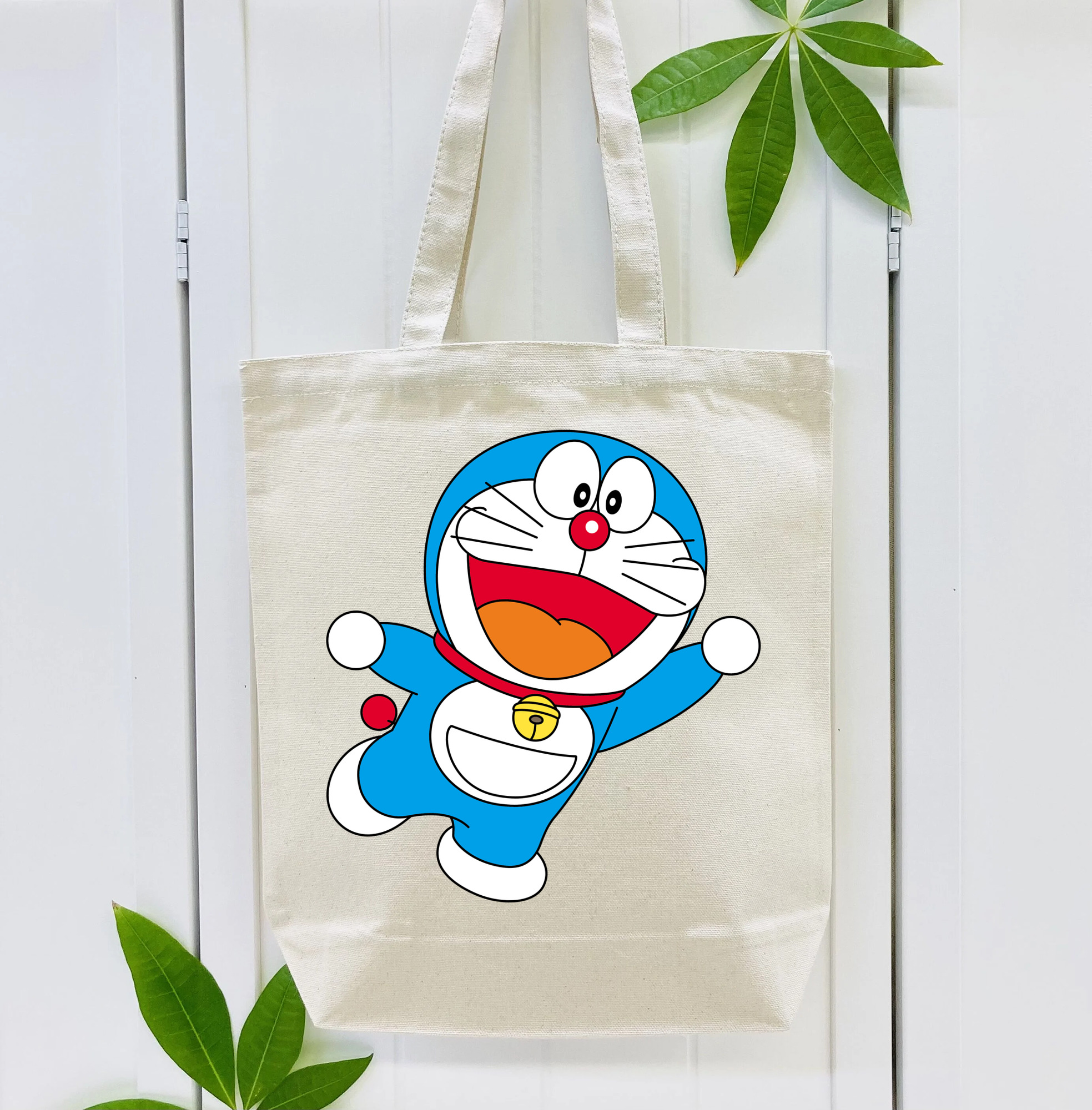 ドラえもん Doraemon 縦型キャンバス生地手提げバッグ　トートバッグ