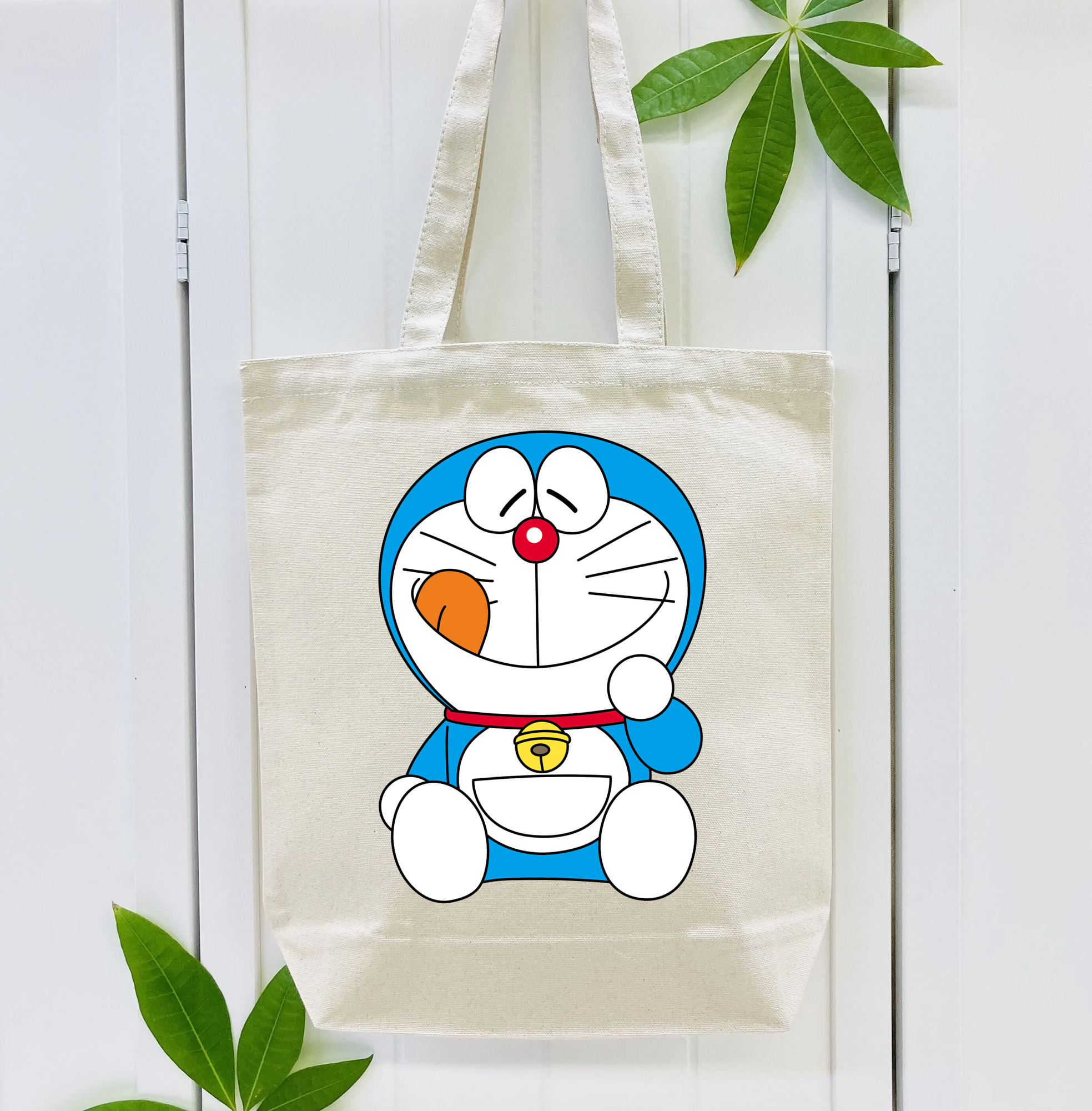 ドラえもん Doraemon 縦型キャンバス生地手提げバッグ　トートバッグ