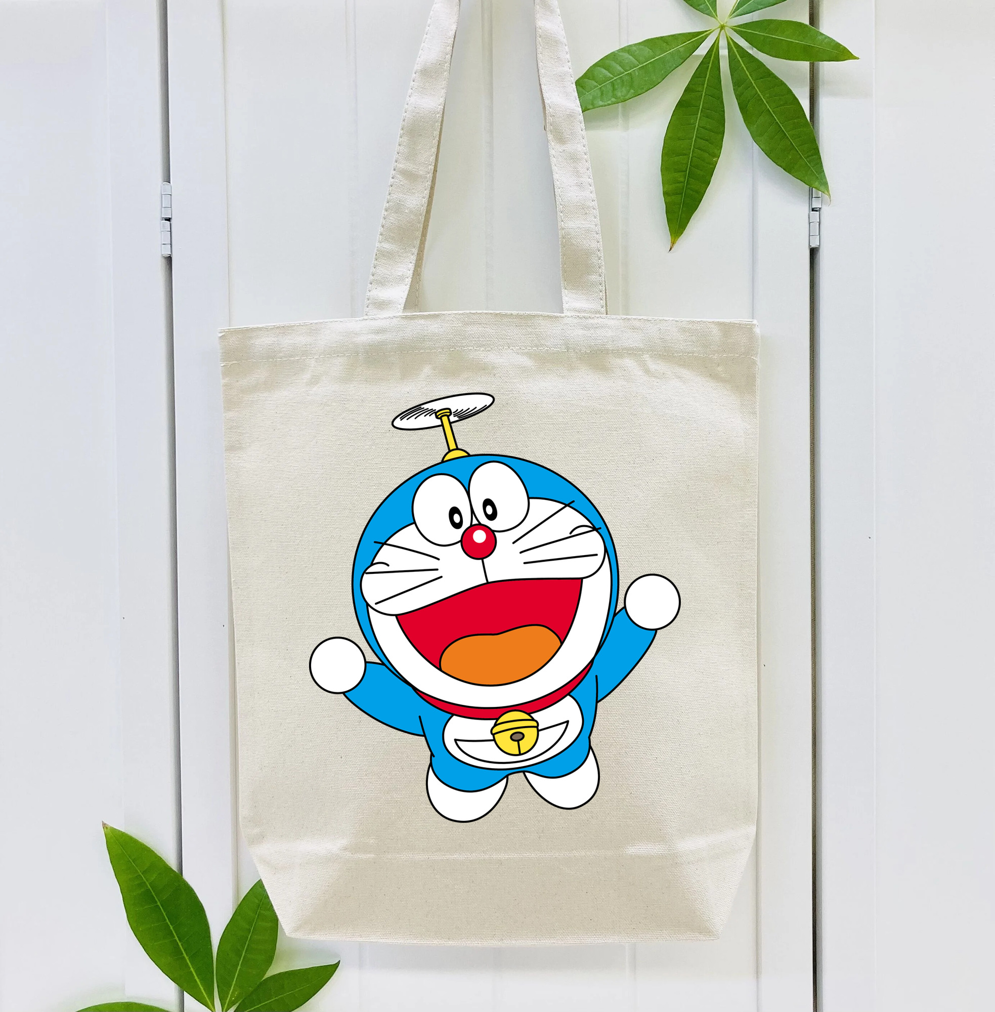 ドラえもん Doraemon 縦型キャンバス生地手提げバッグ　トートバッグ