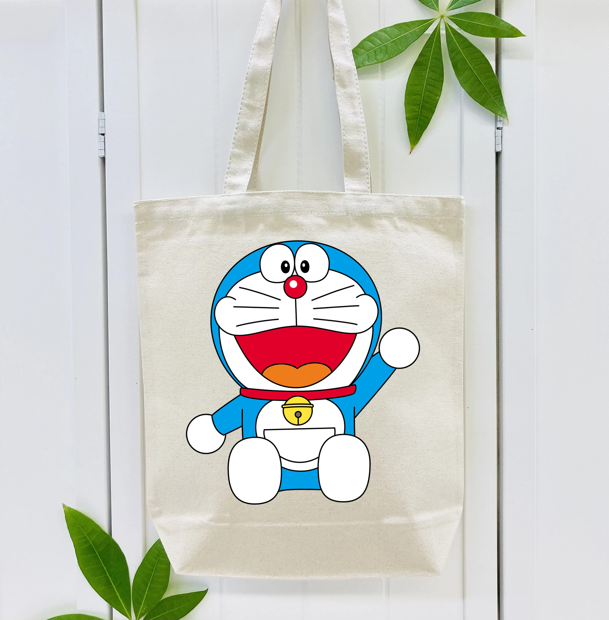 ドラえもん Doraemon 縦型キャンバス生地手提げバッグ　トートバッグ