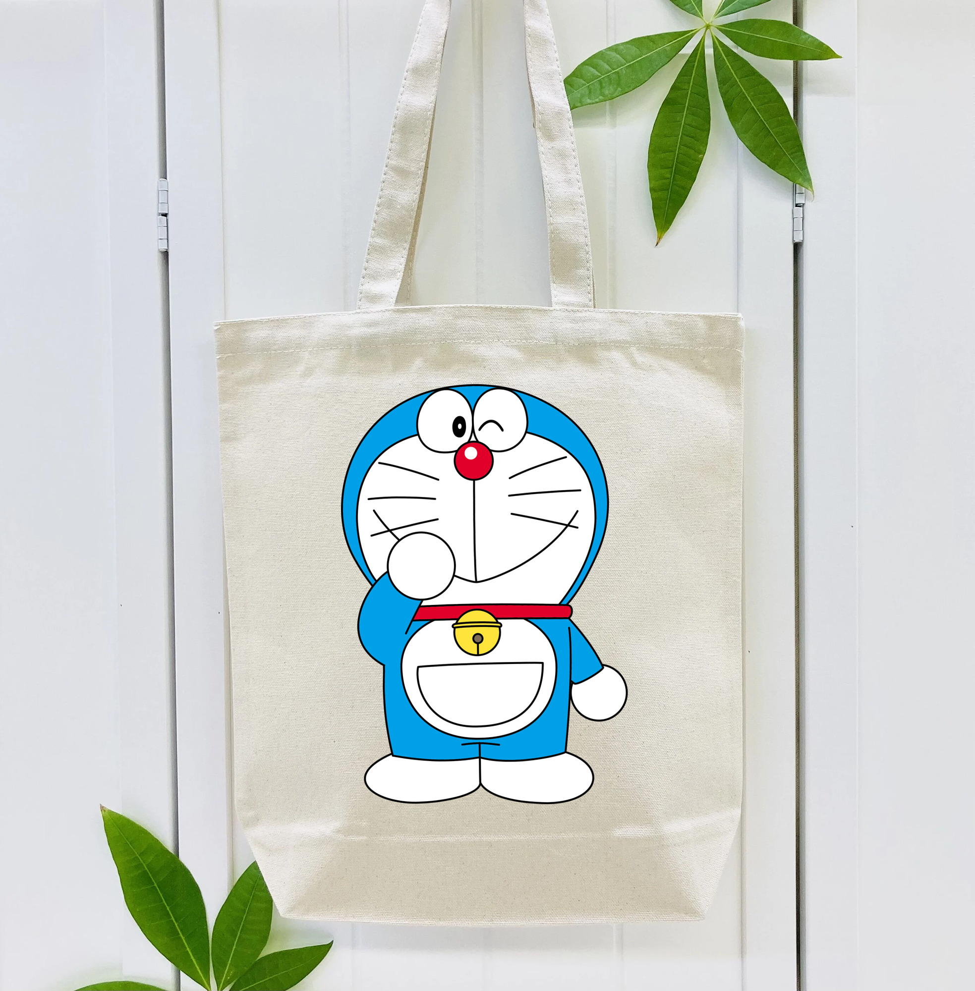 ドラえもん Doraemon 縦型キャンバス生地手提げバッグ　トートバッグ