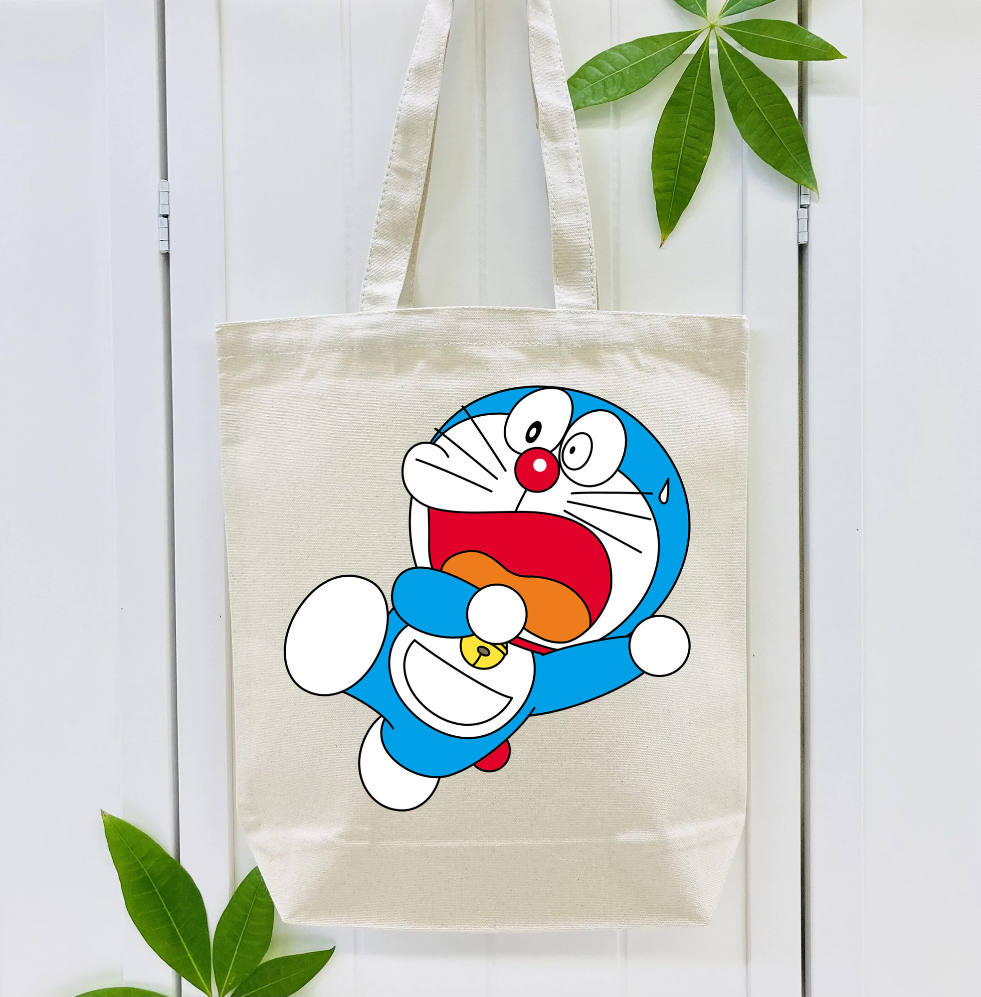ドラえもん Doraemon 縦型キャンバス生地手提げバッグ　トートバッグ