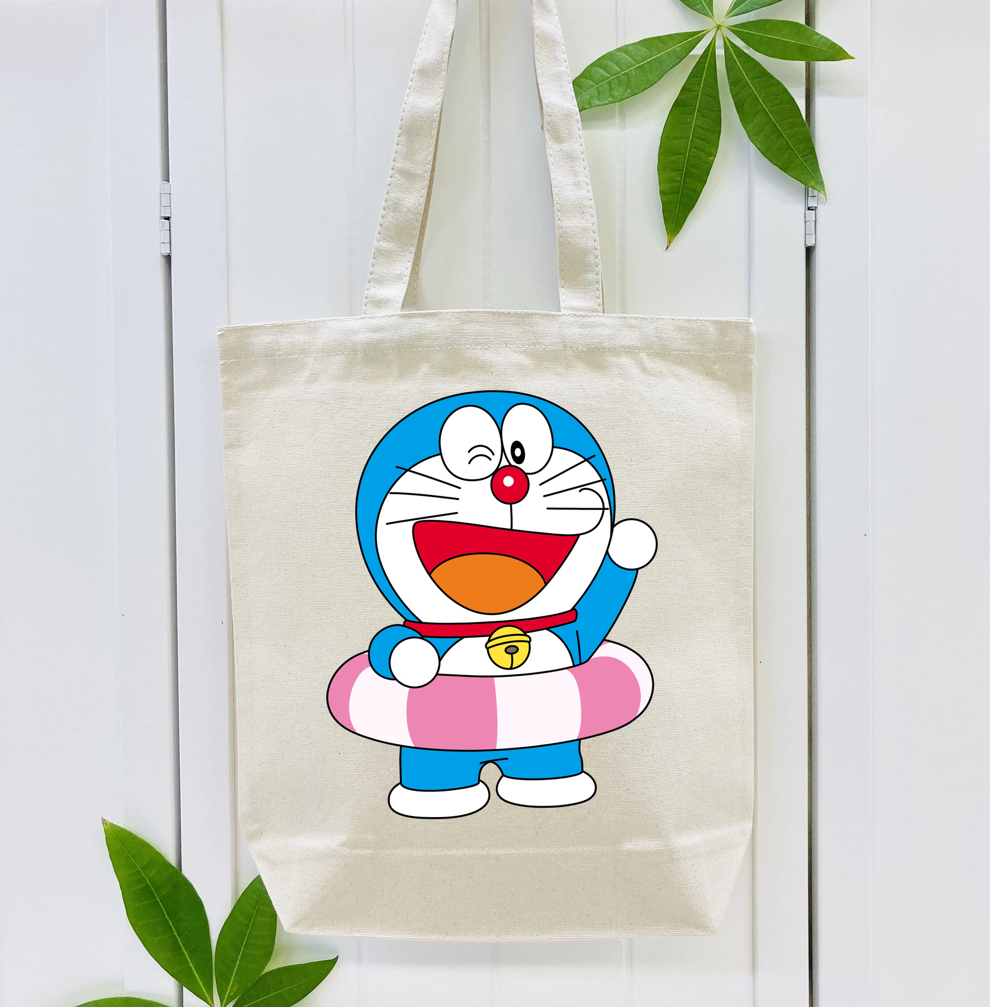 ドラえもん Doraemon 縦型キャンバス生地手提げバッグ　トートバッグ