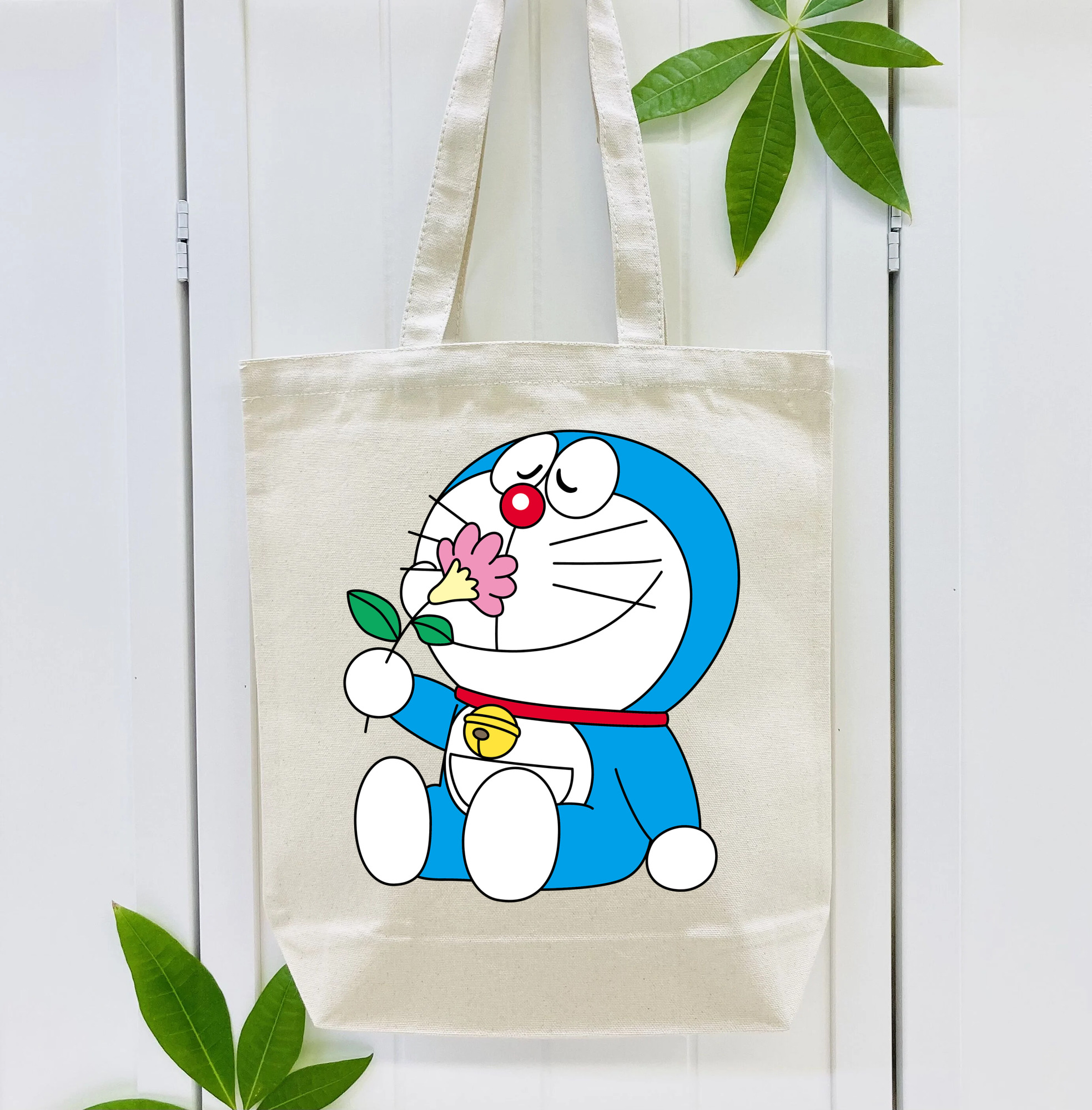 ドラえもん Doraemon 縦型キャンバス生地手提げバッグ　トートバッグ